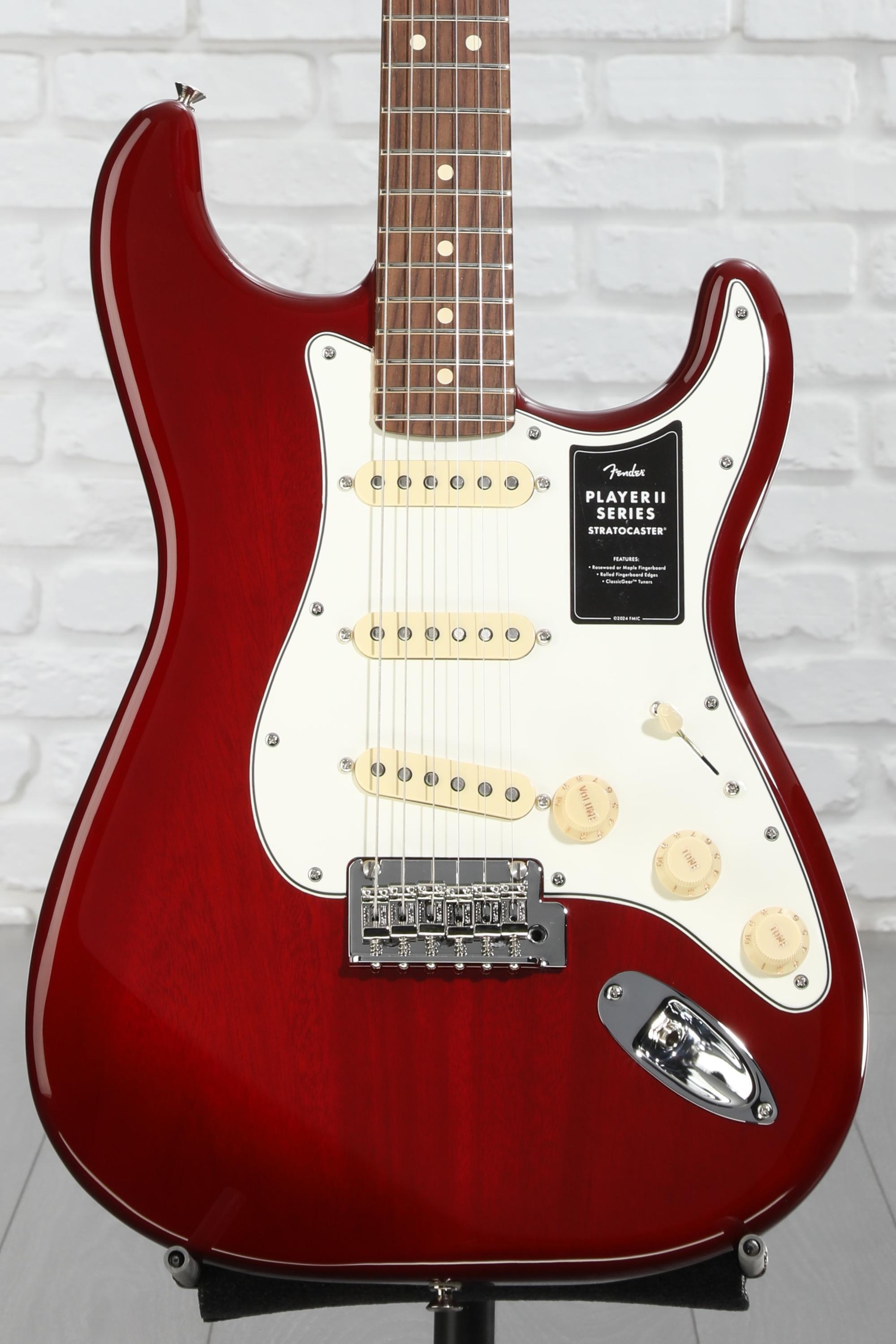 Fender Player II Stratocaster Electric Guitar - Transparent Cherry