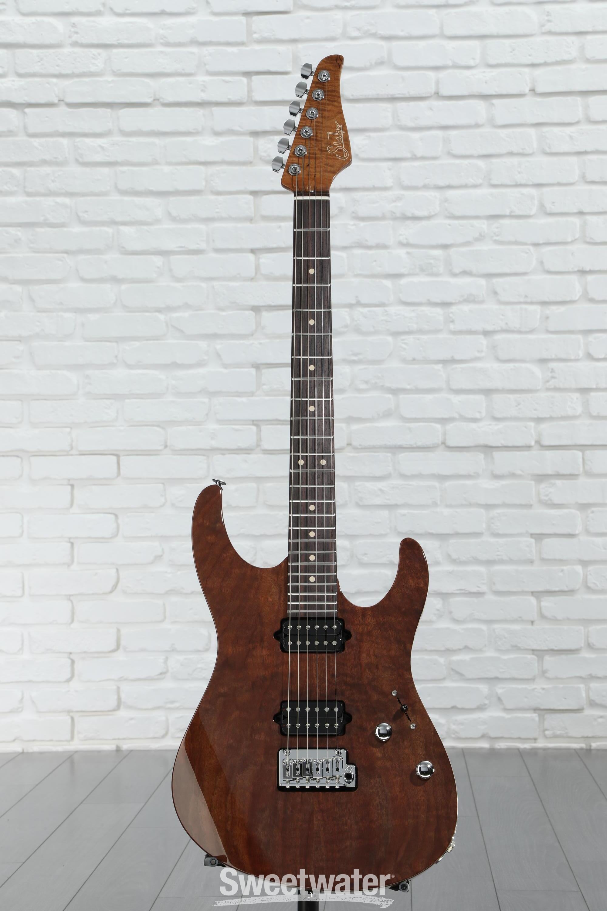 ギター Suhr Modern Custom 7st Suhr Modern Custom Electric Guitar - Walnut Natural | Sweetwater
