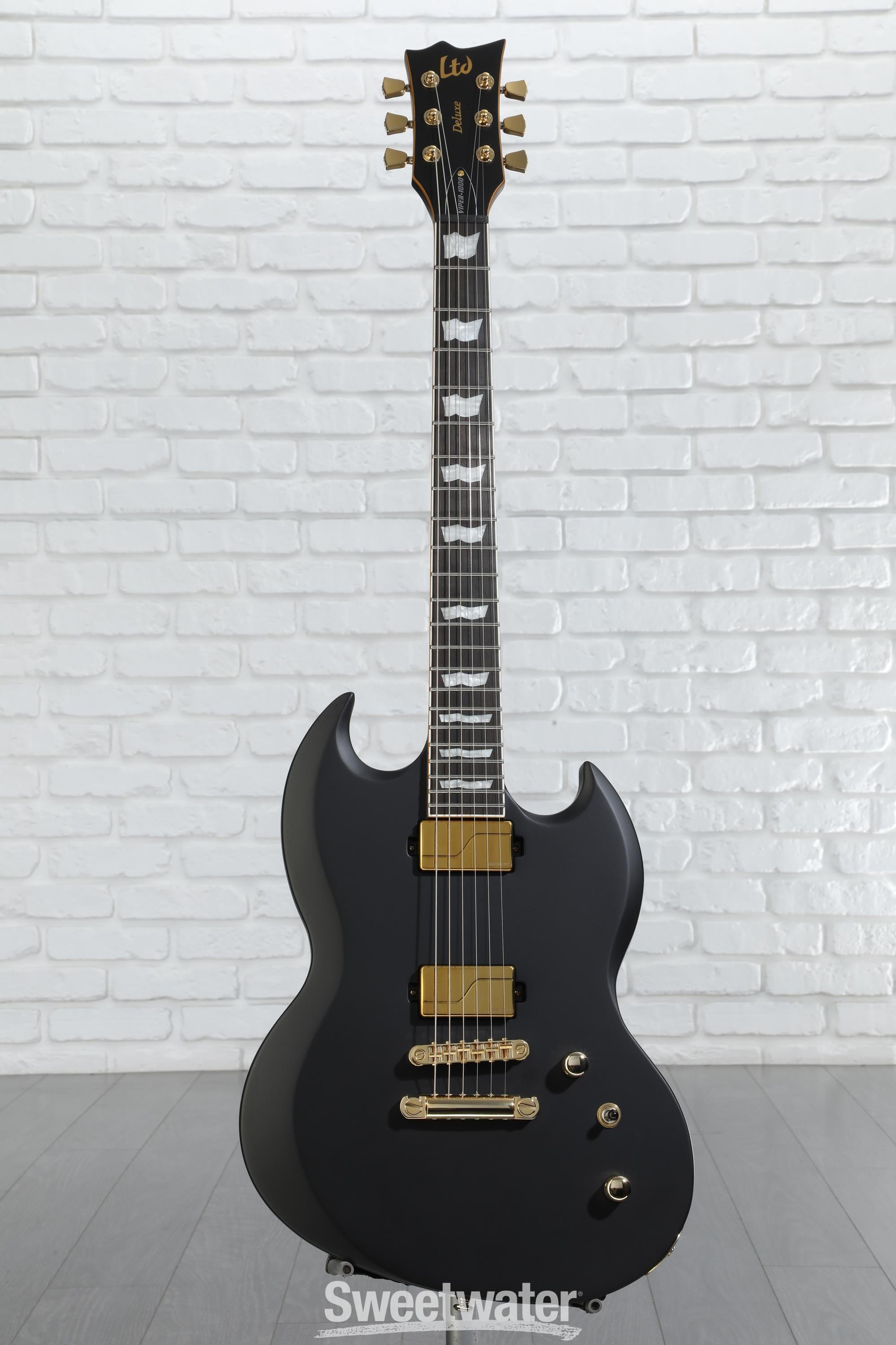 ESP LTD Viper-1000 Electric Guitar - Vintage Black | Sweetwater