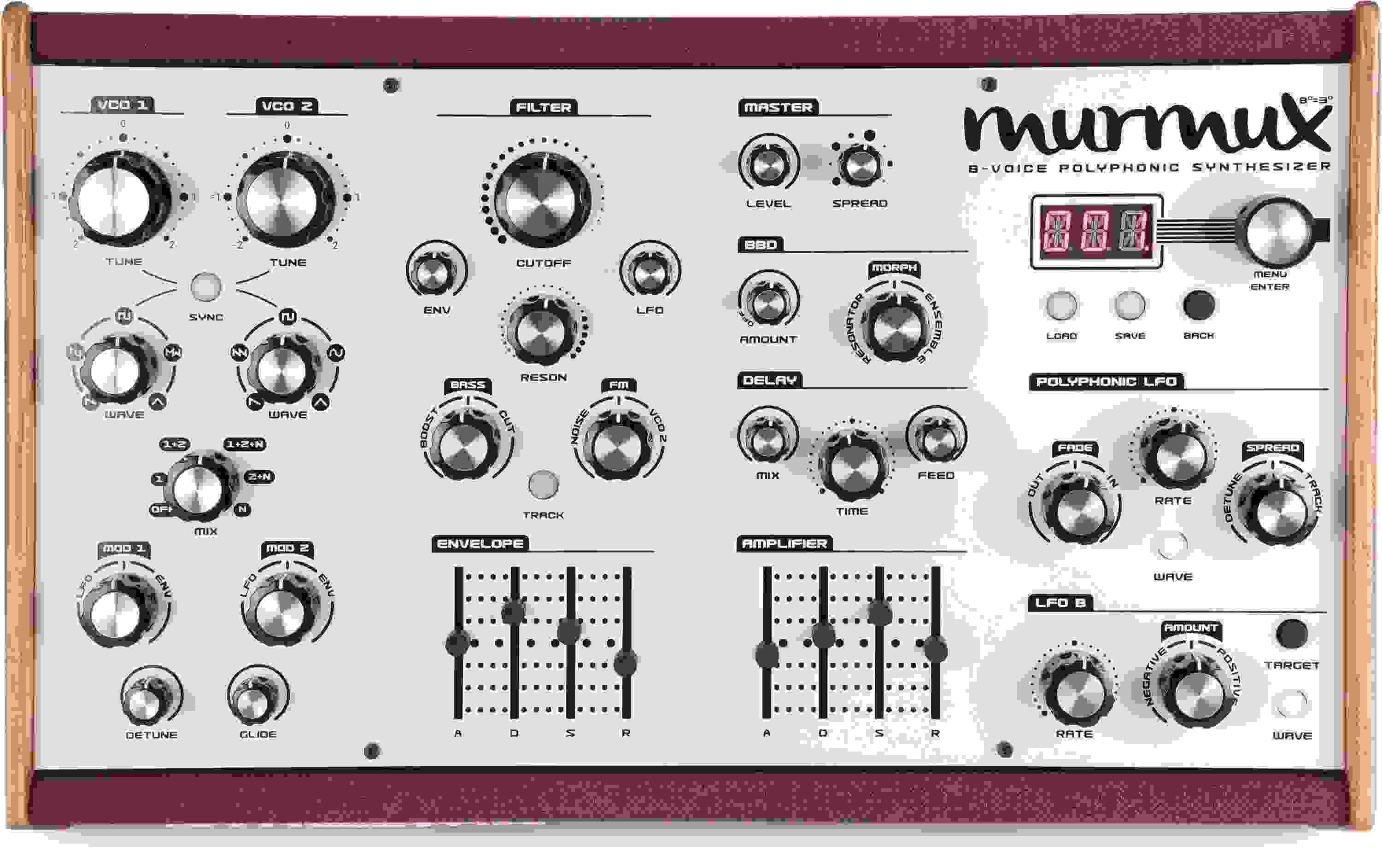 Dreadbox Murmux 8voice Polyphonic Synthesizer Adept Edition Sweetwater