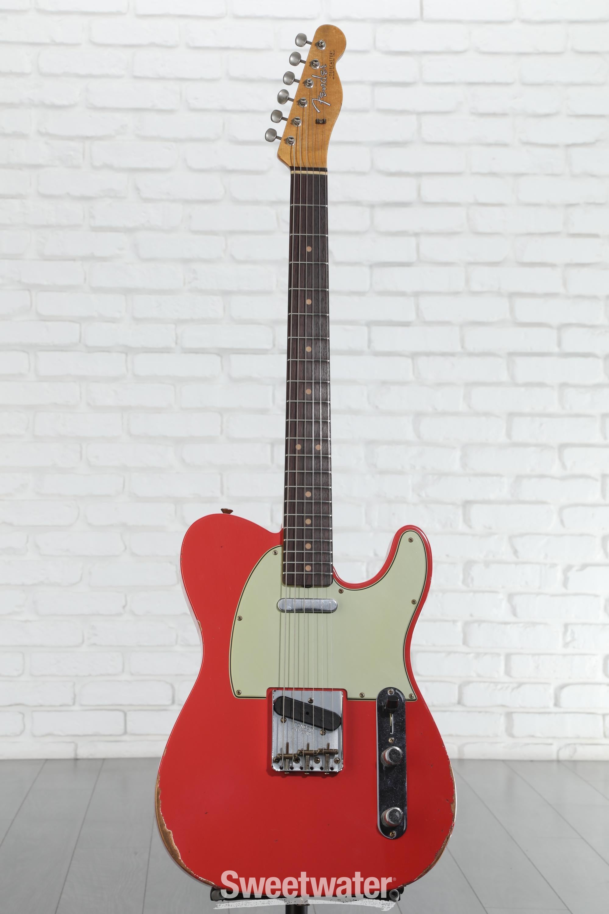 ★★Component Relic FiestaRed Telecaster★★ Fender Custom Shop '60 Custom Telecaster Relic Aged Fiesta