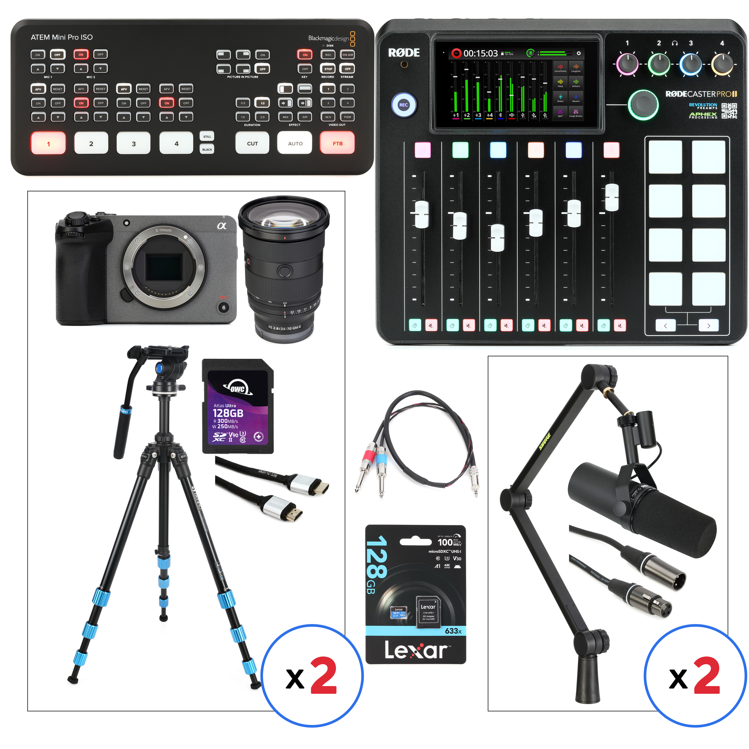 Photo of Sweetwater Video Podcast/Streaming Bundle - 2 Person