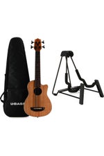 Photo of Kala Scout Acoustic-electric Fretless U-Bass with Stand - Natural