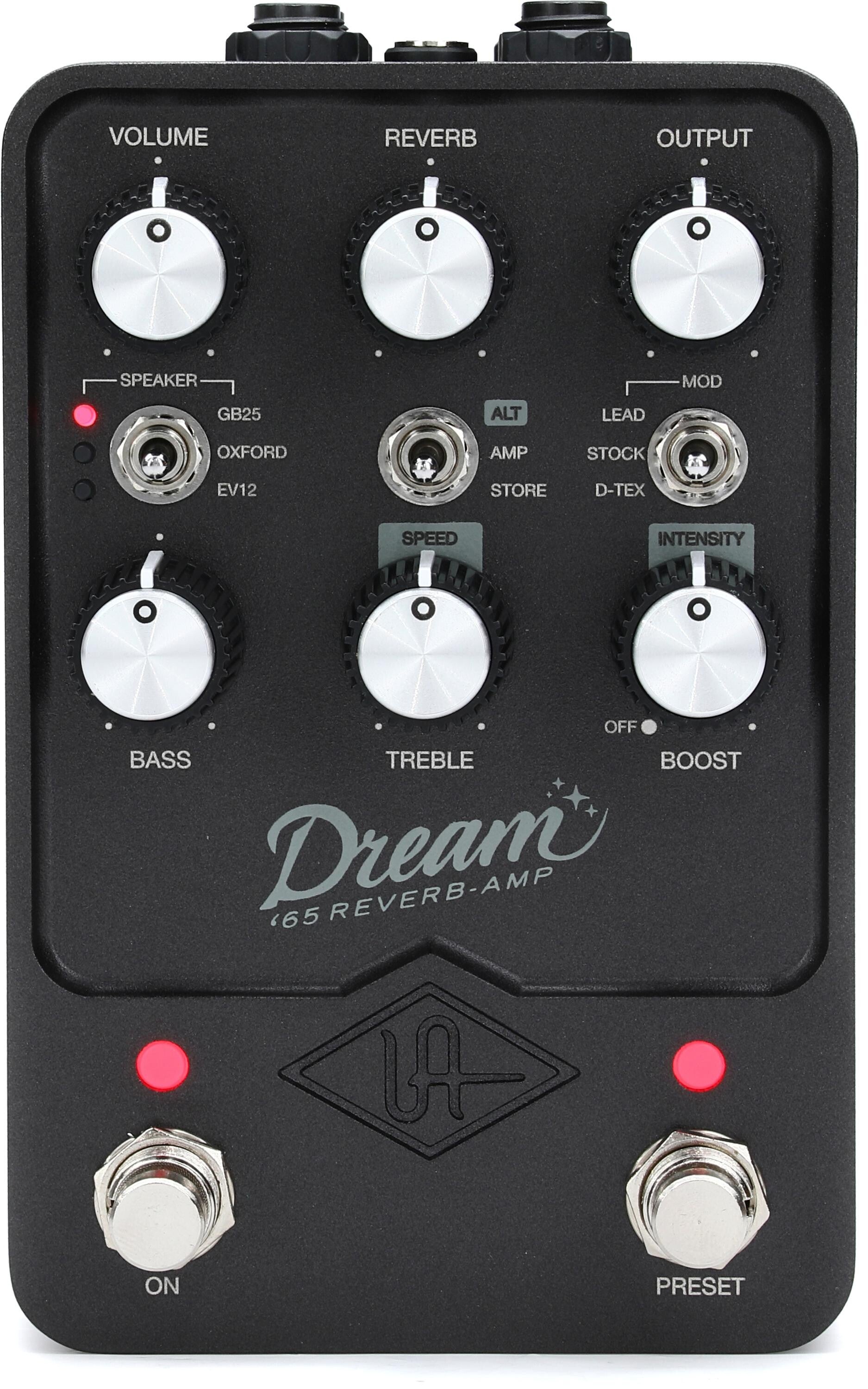 UAFX Dream '65 Reverb Amplifier Pedal Cap and Cable Bundle