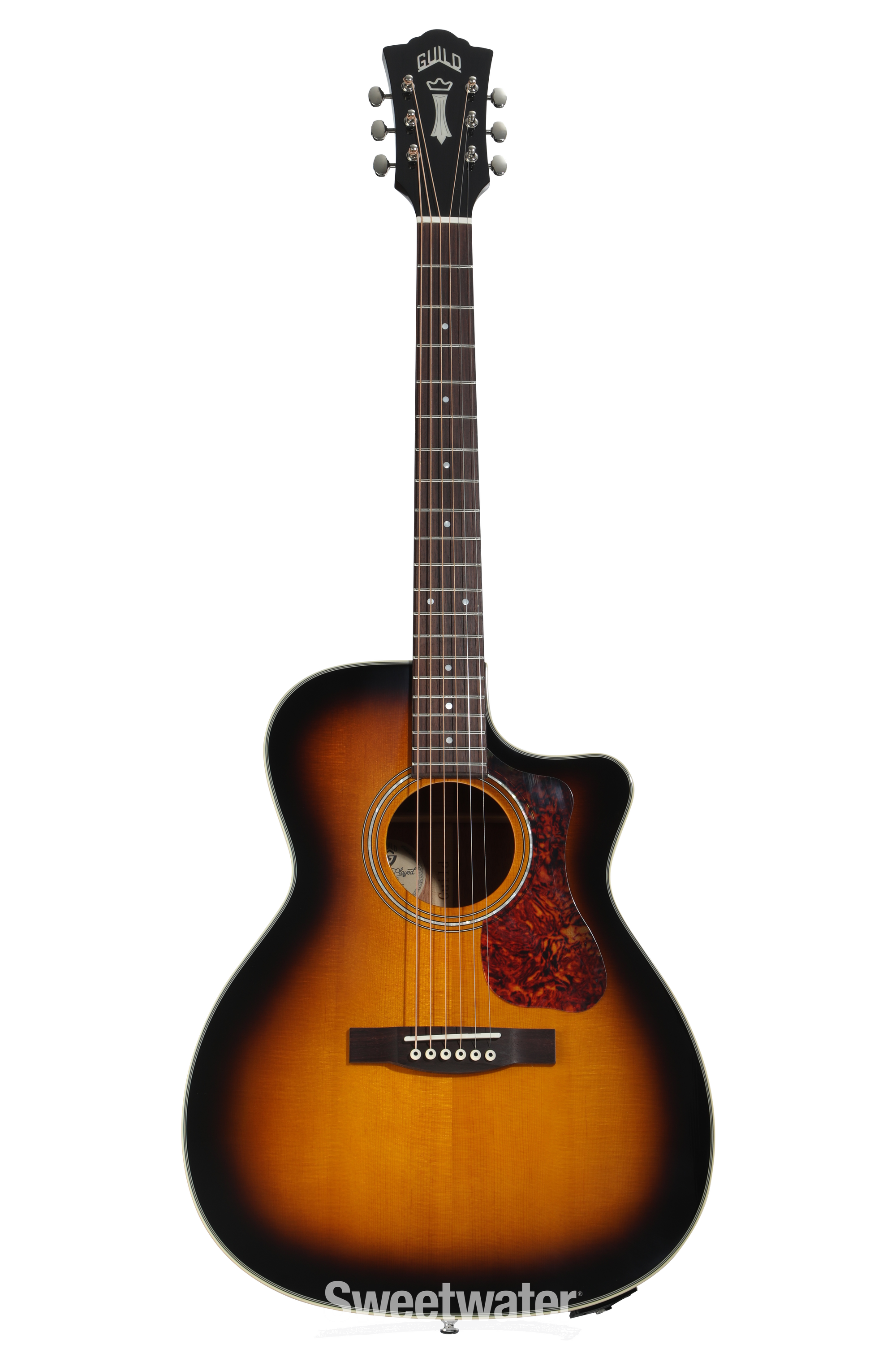 Guild OM-140CE Orchestra Acoustic-Electric Guitar - Antique Burst