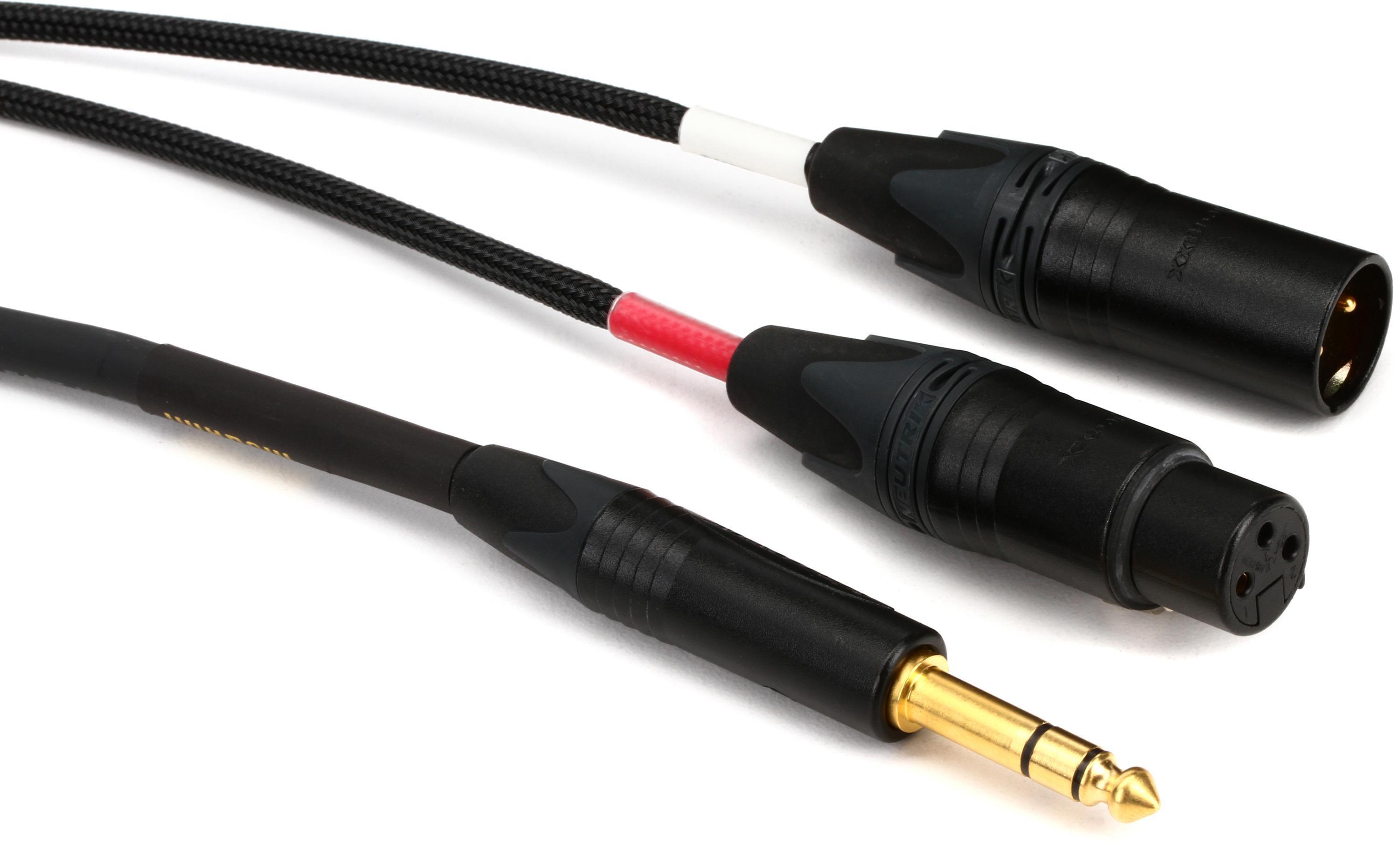 Photo of Mogami Gold Insert XLR Cable - 1/4-inch TRS Male to XLR Male/Female - 12 foot