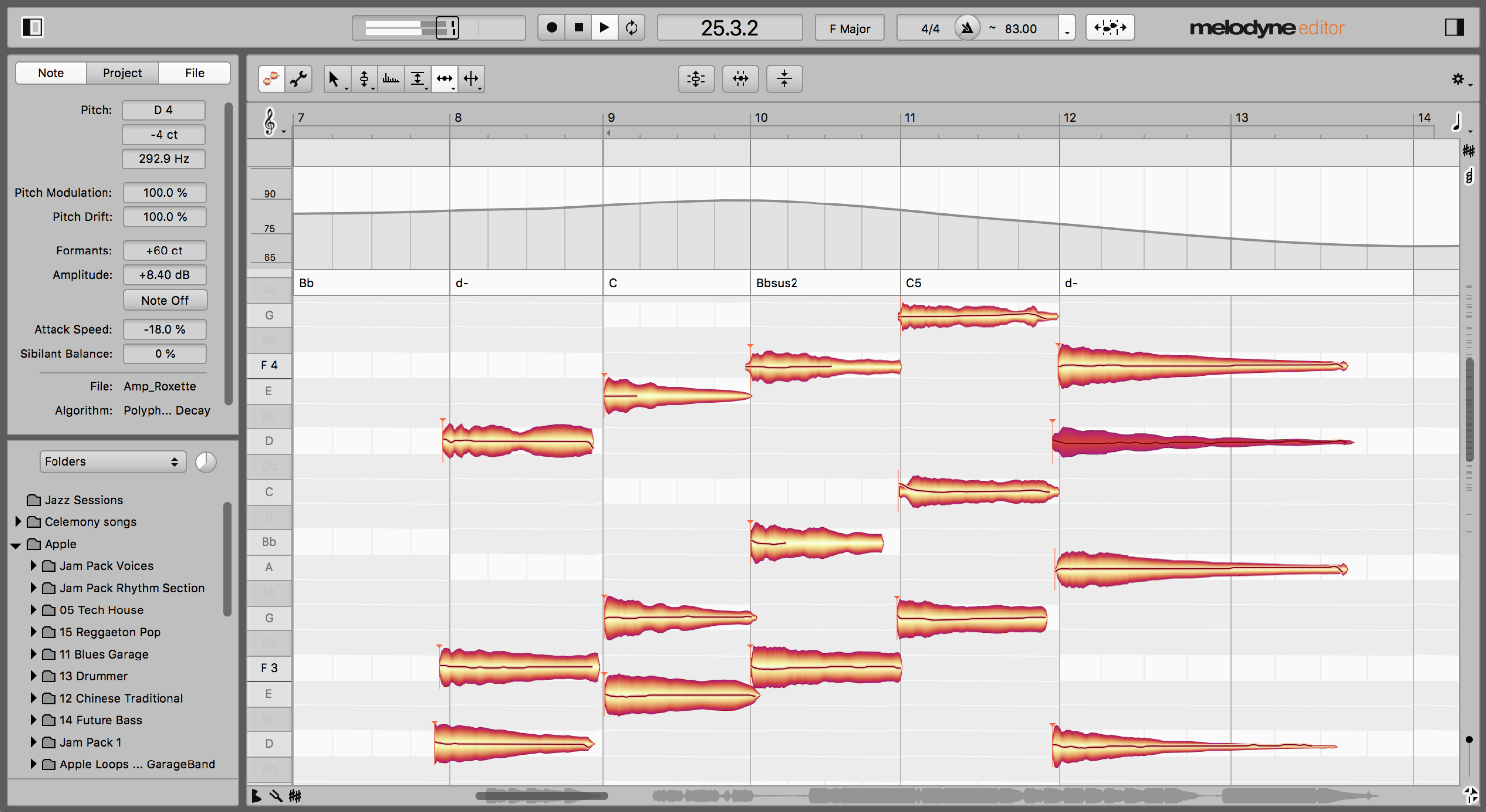 Celemony Melodyne 5 editor Pitch and Time Shifting Software