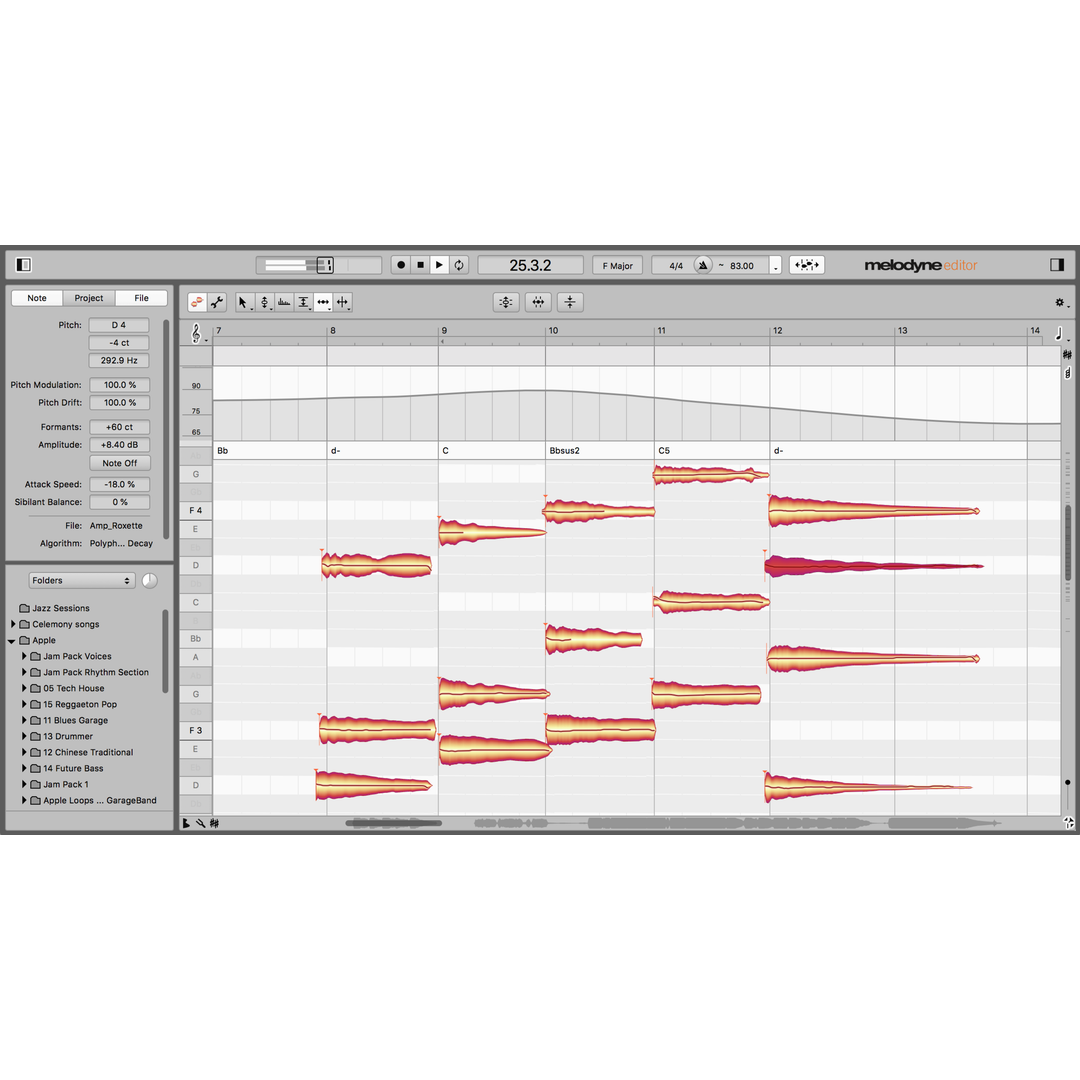 Celemony Melodyne 5 editor Pitch and Time Shifting Software Celemony Melodyne 5 editor Pitch and Time Shifting Software