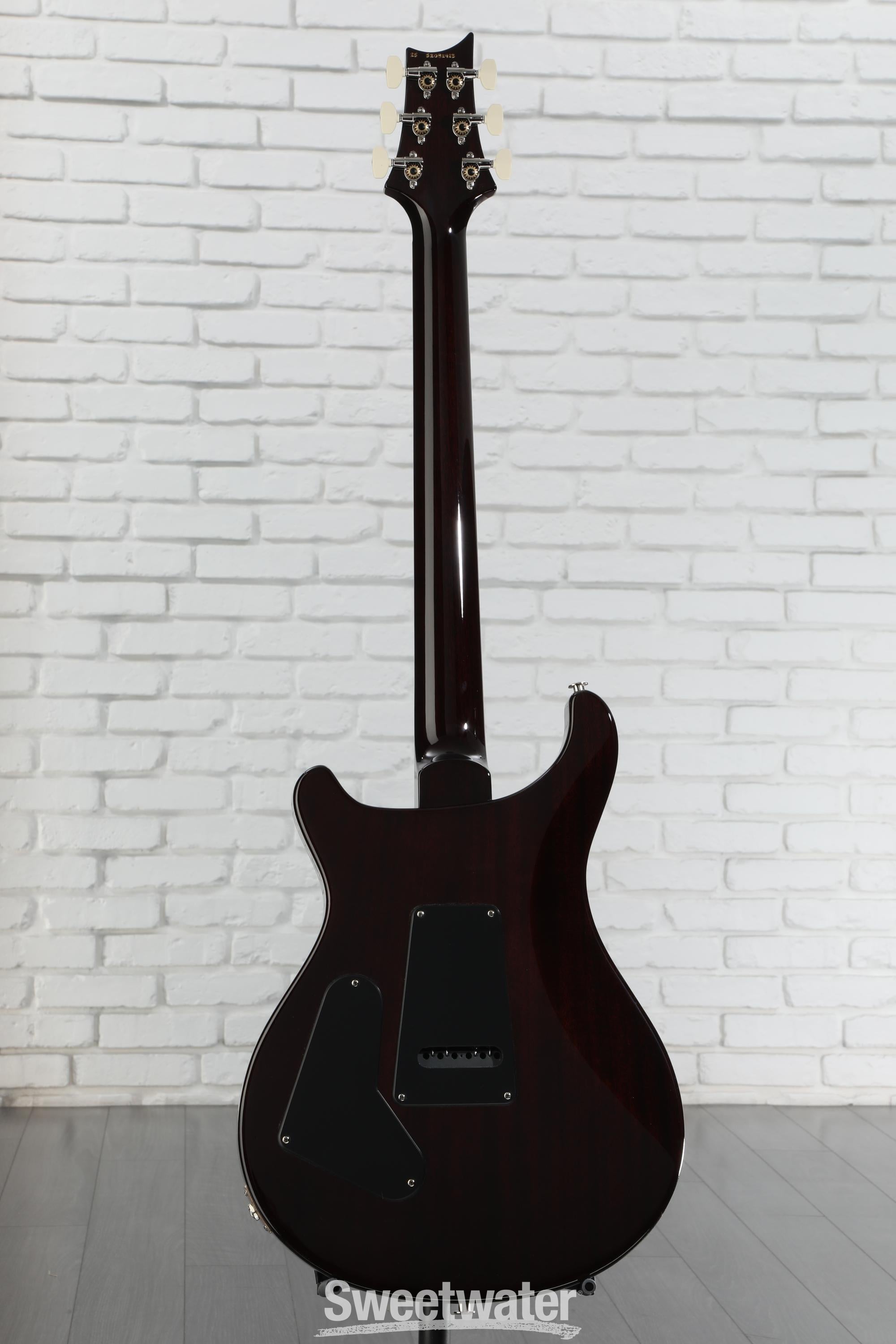 PRS S2 Custom 24-08 Electric Guitar - Black Amber | Sweetwater