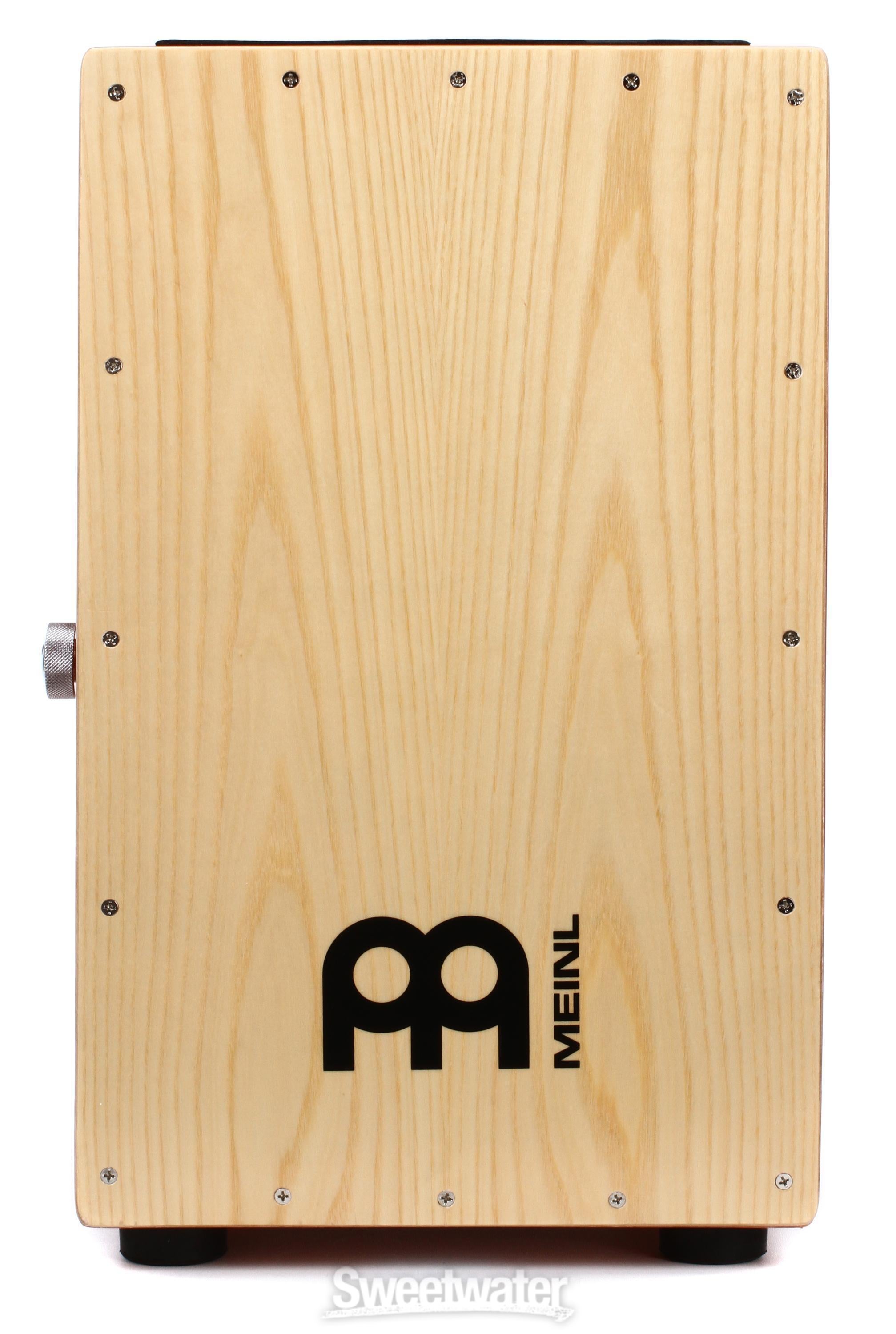 Meinl Percussion Modern Snare Cajon White Ash Frontplate | Sweetwater