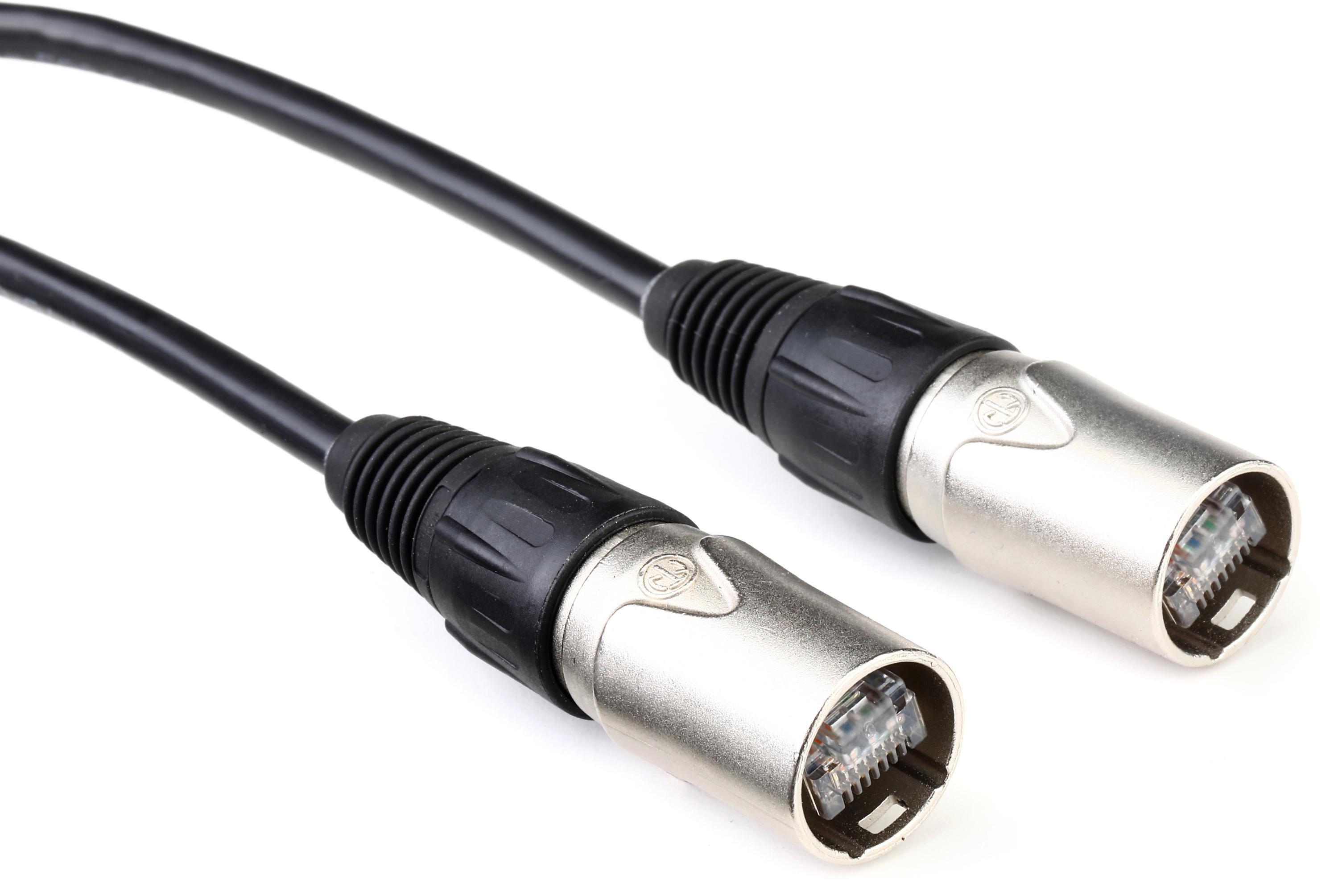 Photo of Pro Co C270201-10F Shielded Cat 5e Cable with etherCON Connectors - 10 foot
