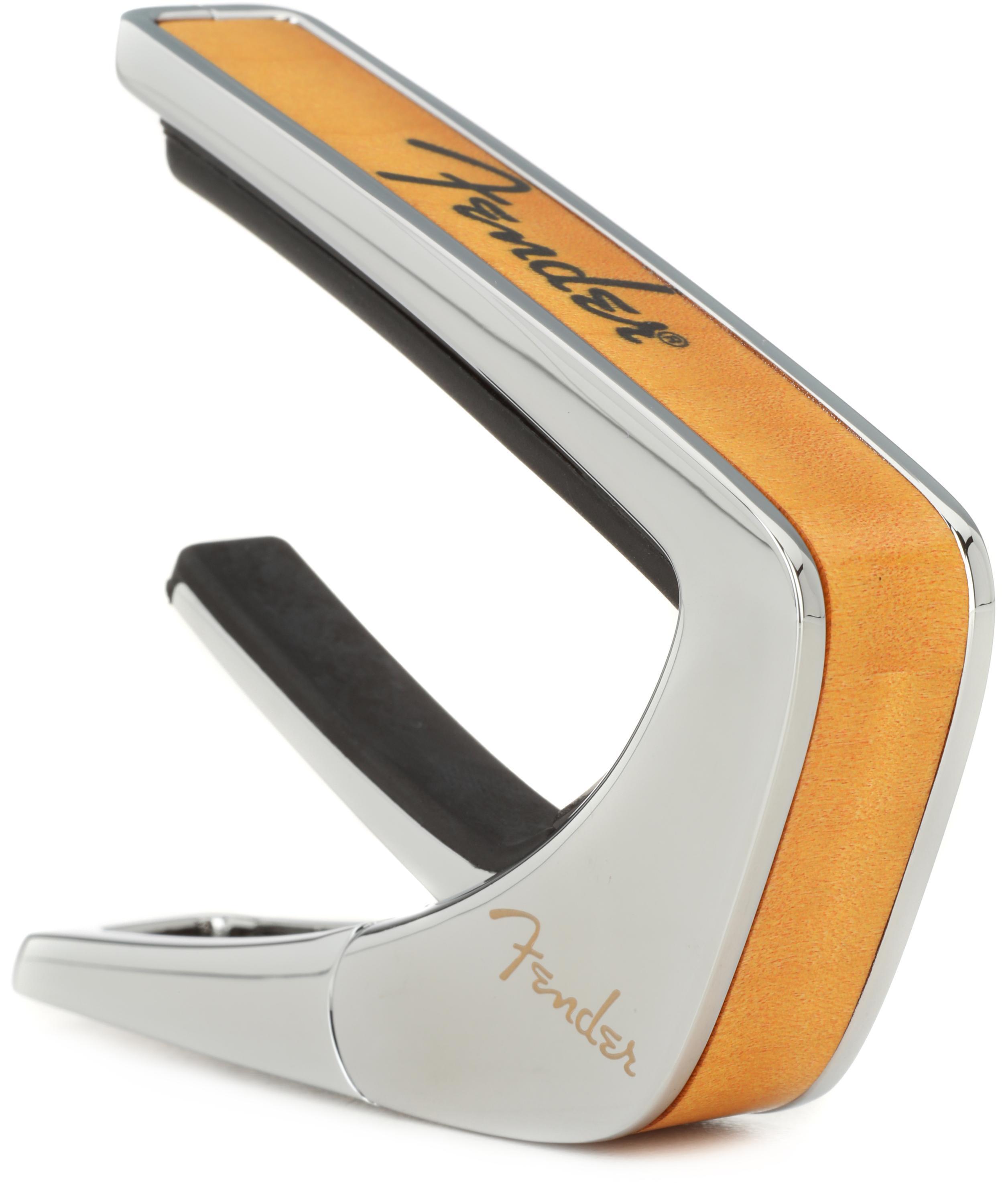 Photo of Thalia Fender Officially Licensed Capo - Maple with Black Spaghetti Logo
