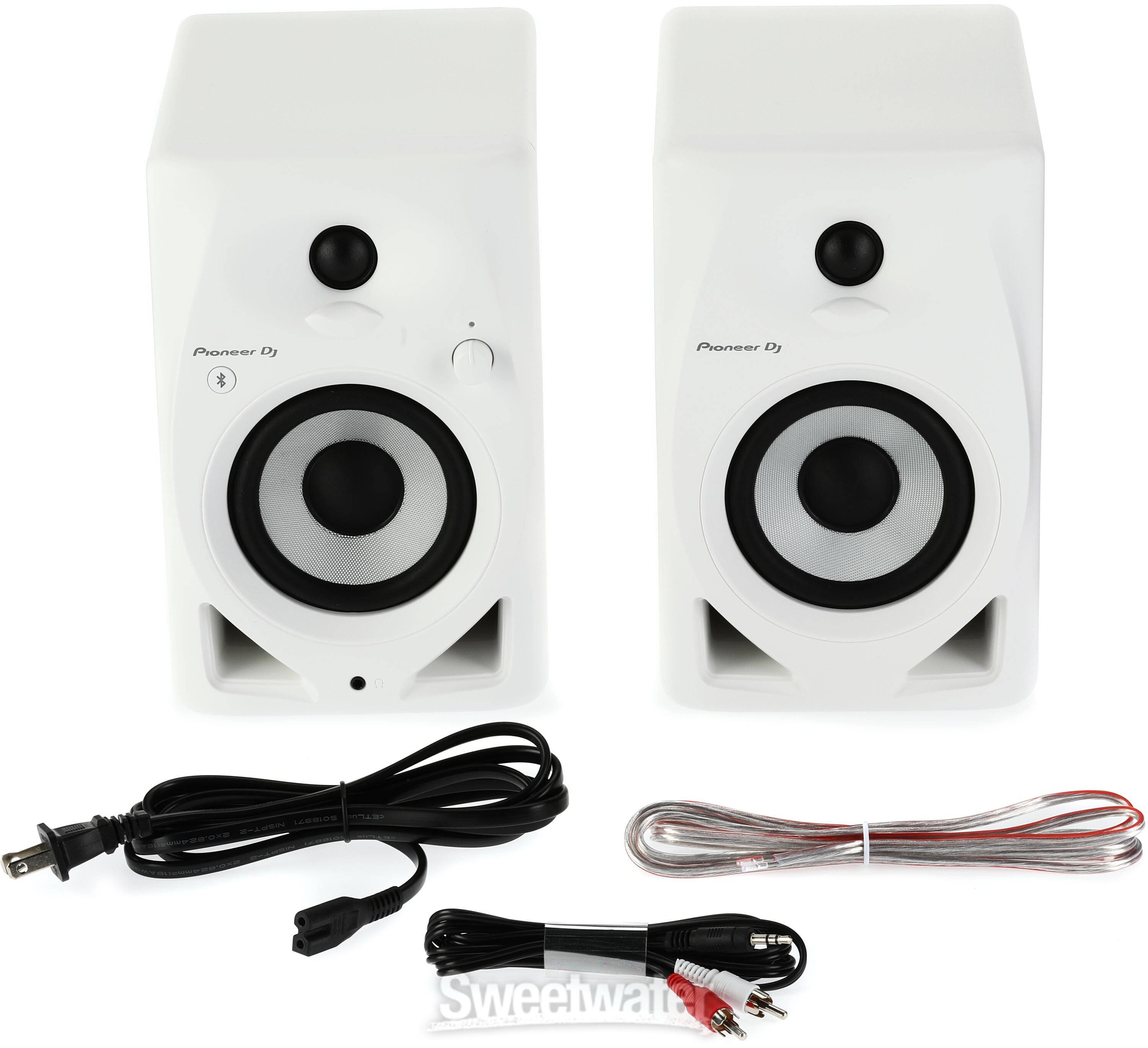 Pioneer DJ DM-40D-BT-W White Bluetooth搭載 パワードモニター 