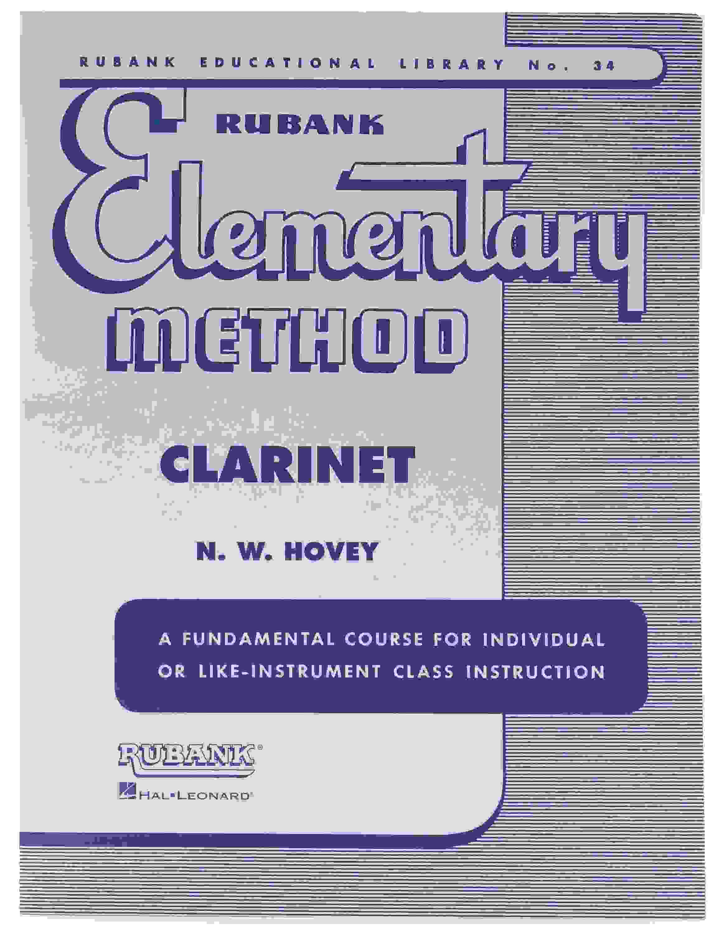 Hal Leonard Rubank Elementary Method for Band - Clarinet - Volume 1