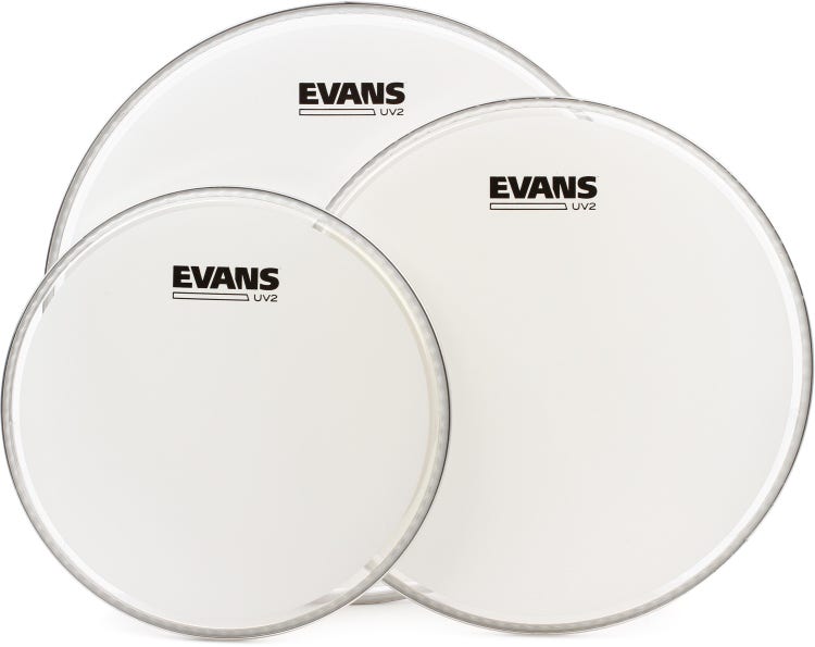 Evans UV2 Coated 3-piece Tom Pack - 10/12/14 inch