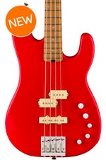 Photo of Charvel Pro-Mod San Dimas Bass PJ IV MAH Electric Bass - Satin Ferrari Red