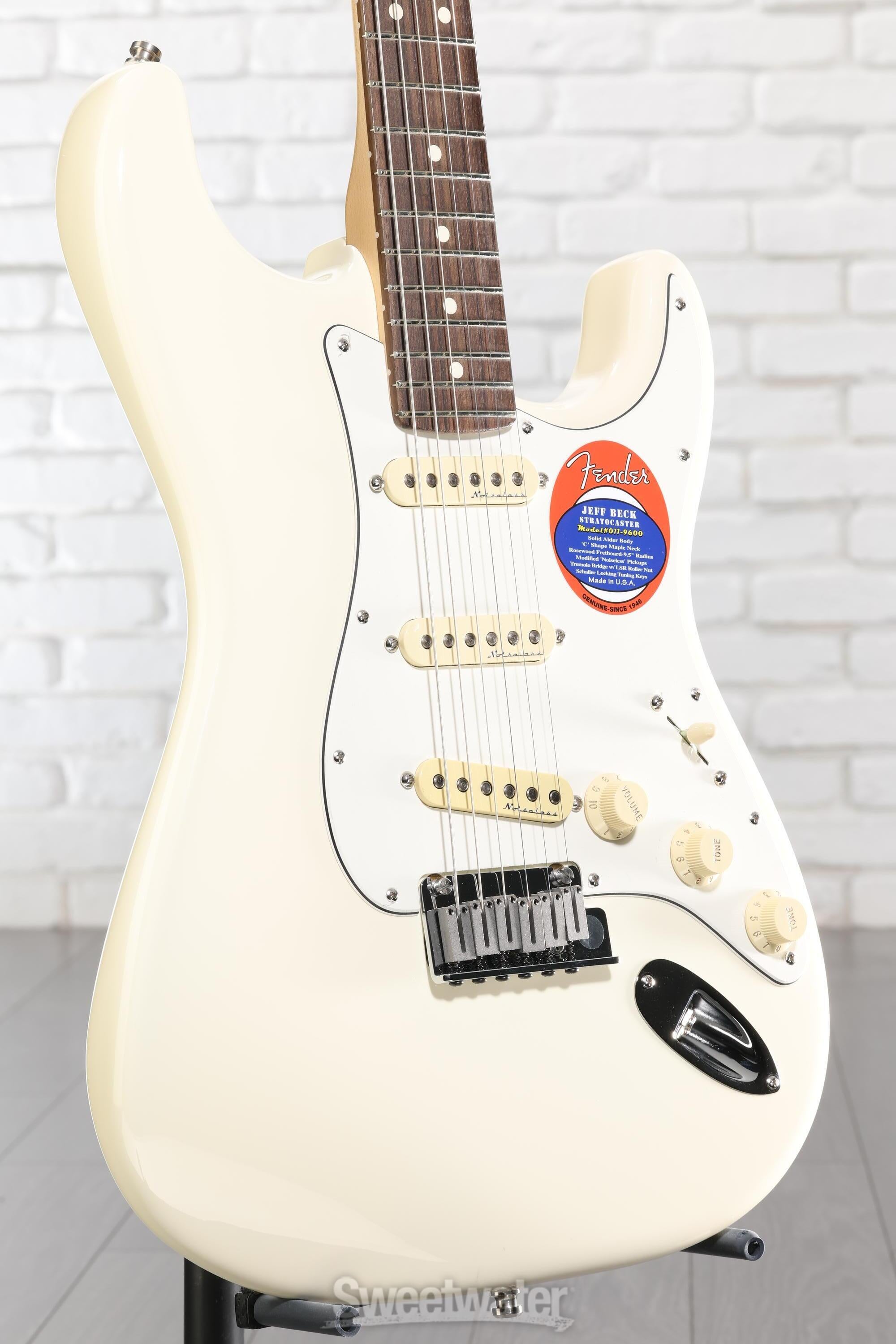 Photo of Fender Jeff Beck Stratocaster - Olympic White with Rosewood Fingerboard