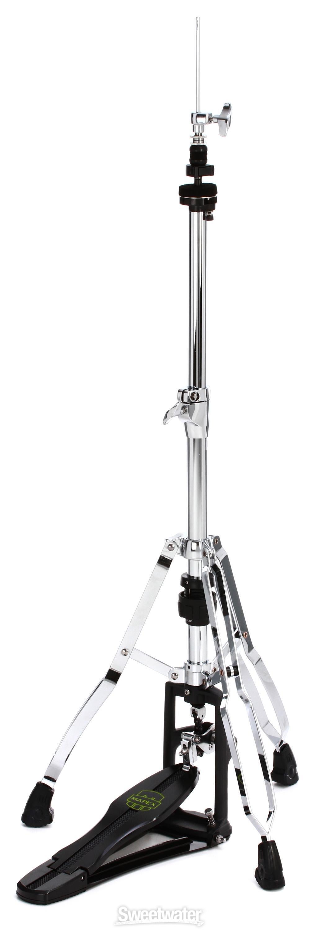 Mapex H800 Armory Series Double Braced Hi-Hat Stand - Chrome Plated - 3-leg