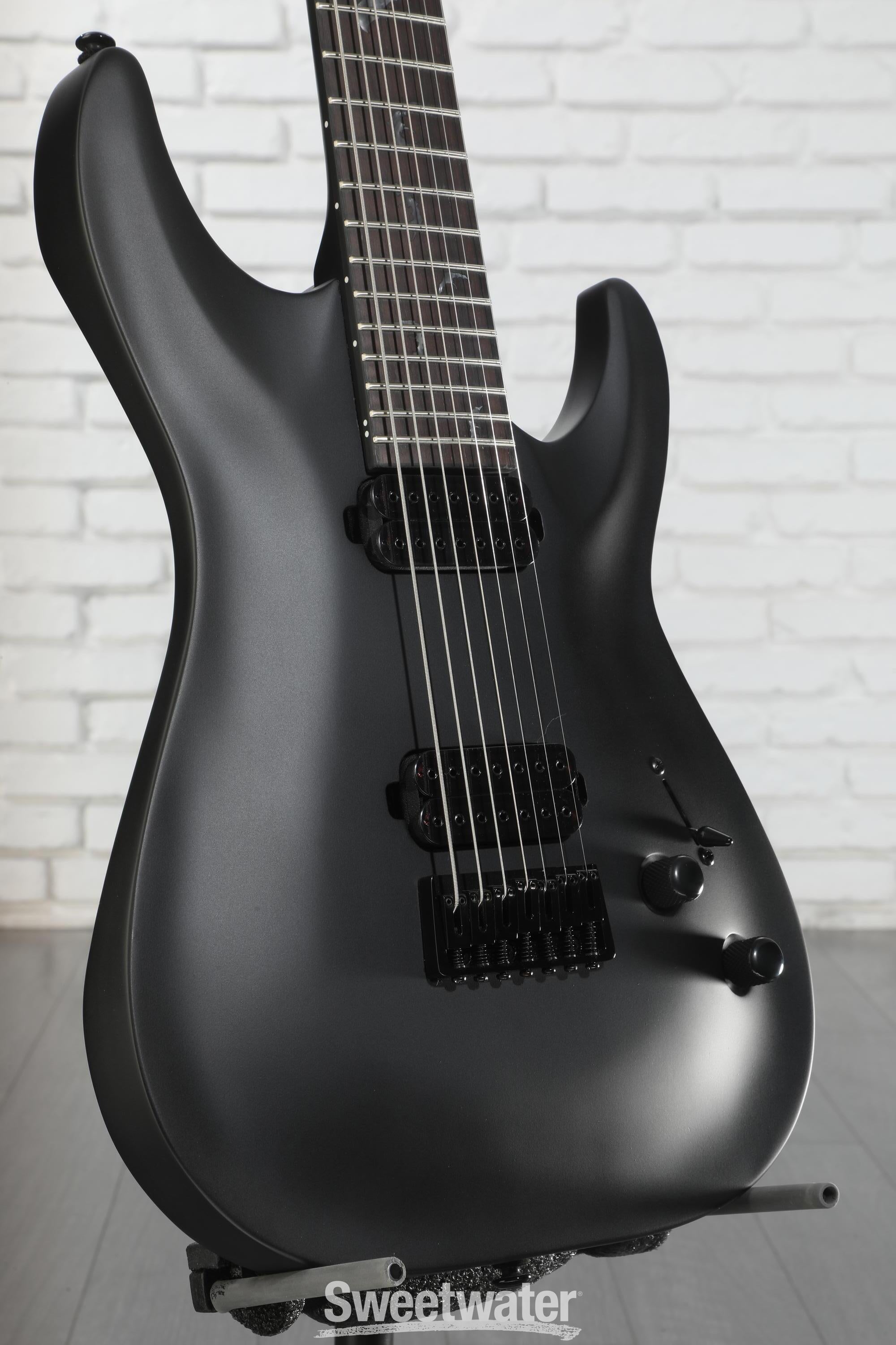 【SCHECTER】 Damien 7 Satin Black 7弦エレキギター Schecter Damien-7 SBK Electric Guitar - Satin Black | Sweetwater