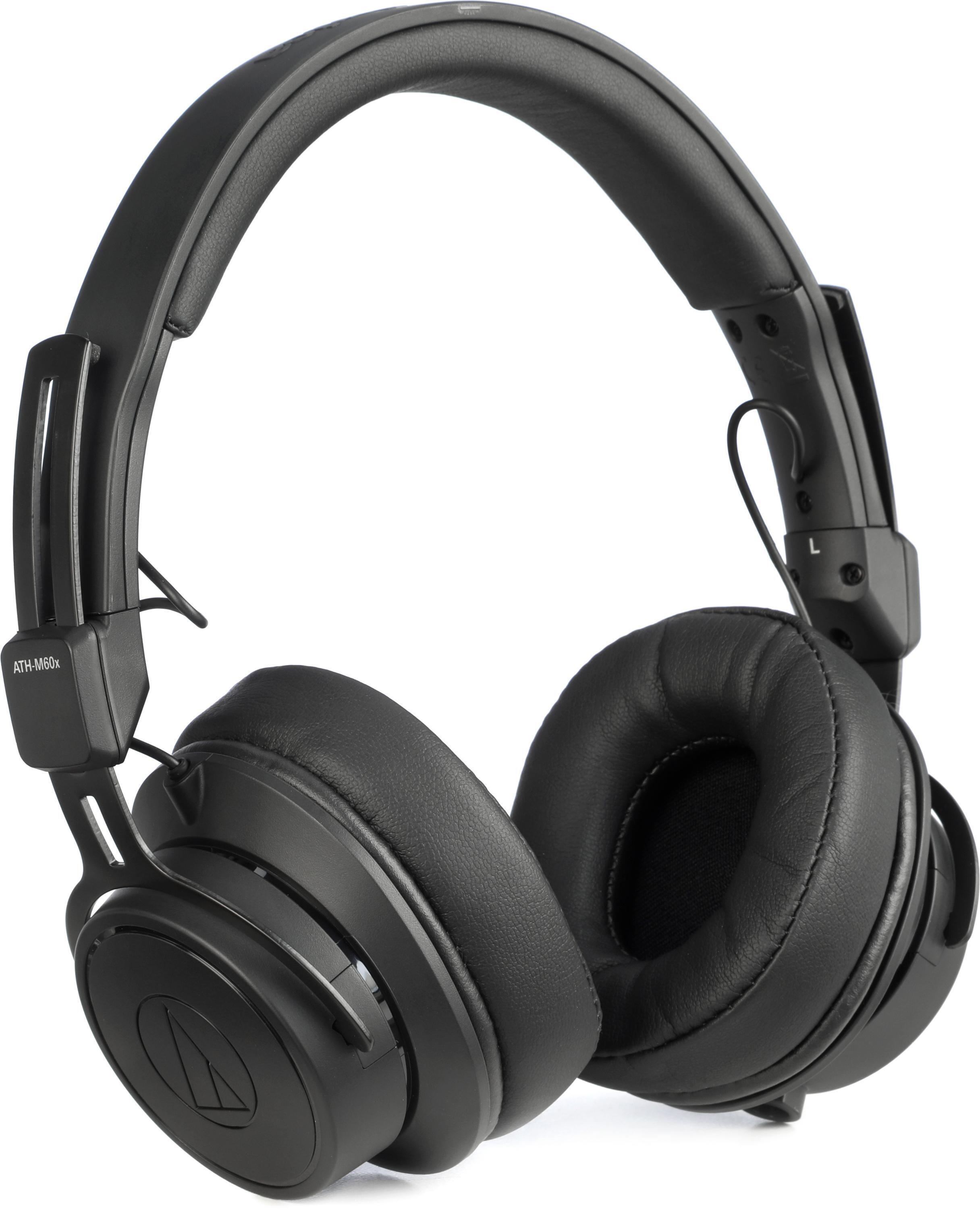 Audio-Technica ATH-M60xa Closed-back On-ear Studio Monitoring Headphones |  Sweetwater