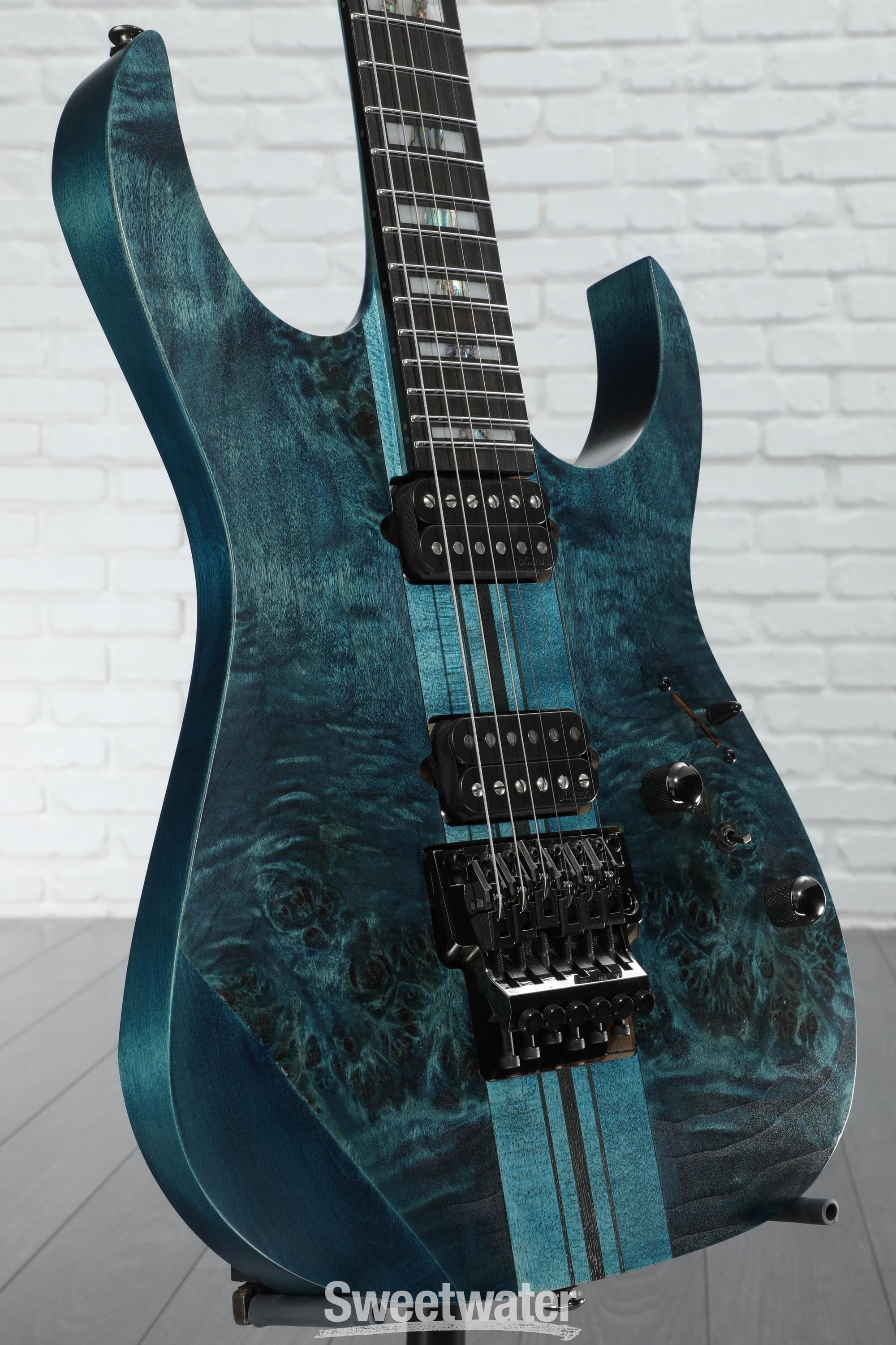 Photo of Ibanez Premium RGT1220PB Electric Guitar - Cosmic Blue Low Gloss