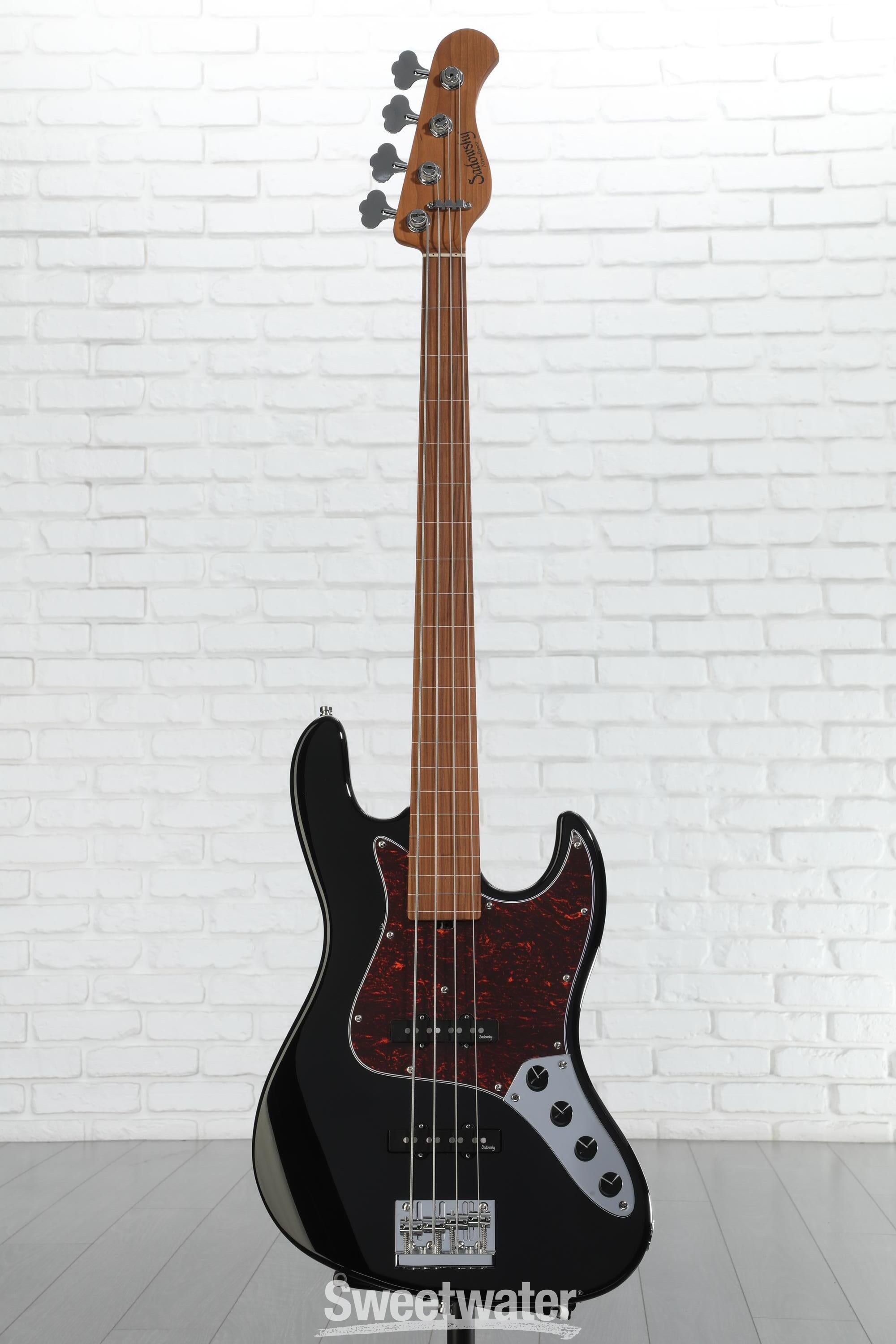 Sadowsky MetroExpress Vintage JJ Bass Fretless, 4-string - Black