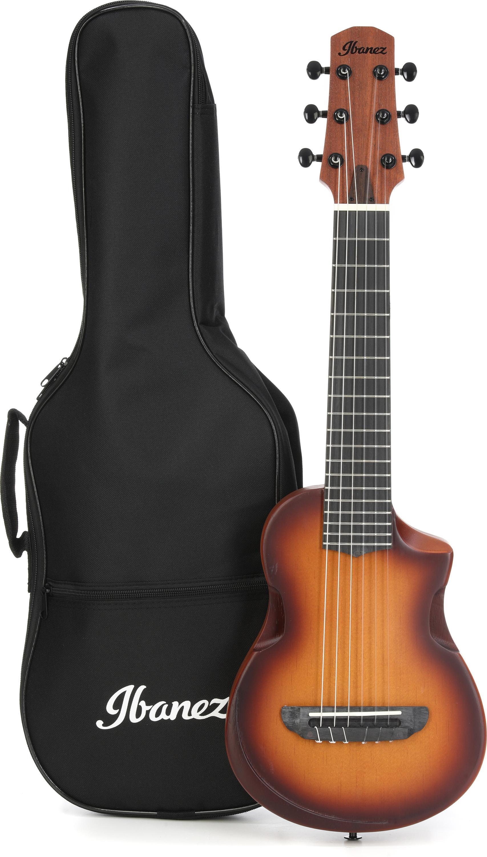 Ibanez URGT100BK RG Electric Tenor Ukulele - Black | Sweetwater