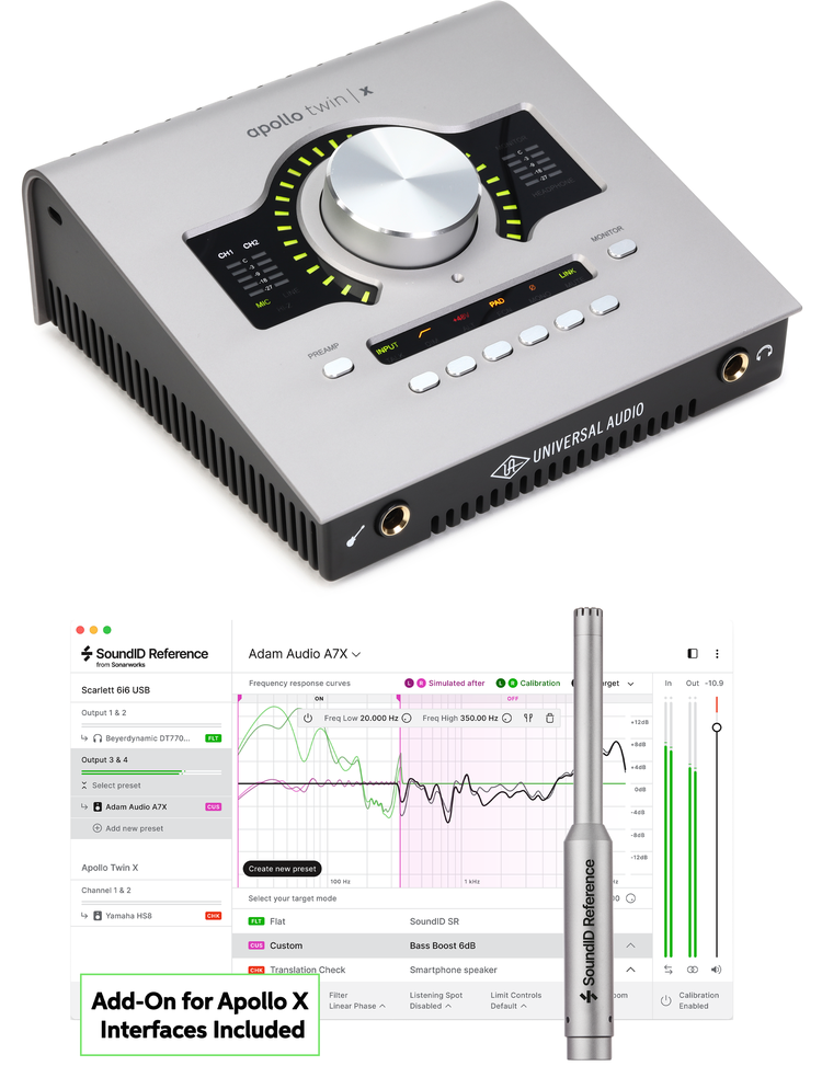 Universal Audio Apollo Twin X QUAD G2 Essentials+ 10x6 Thunderbolt
