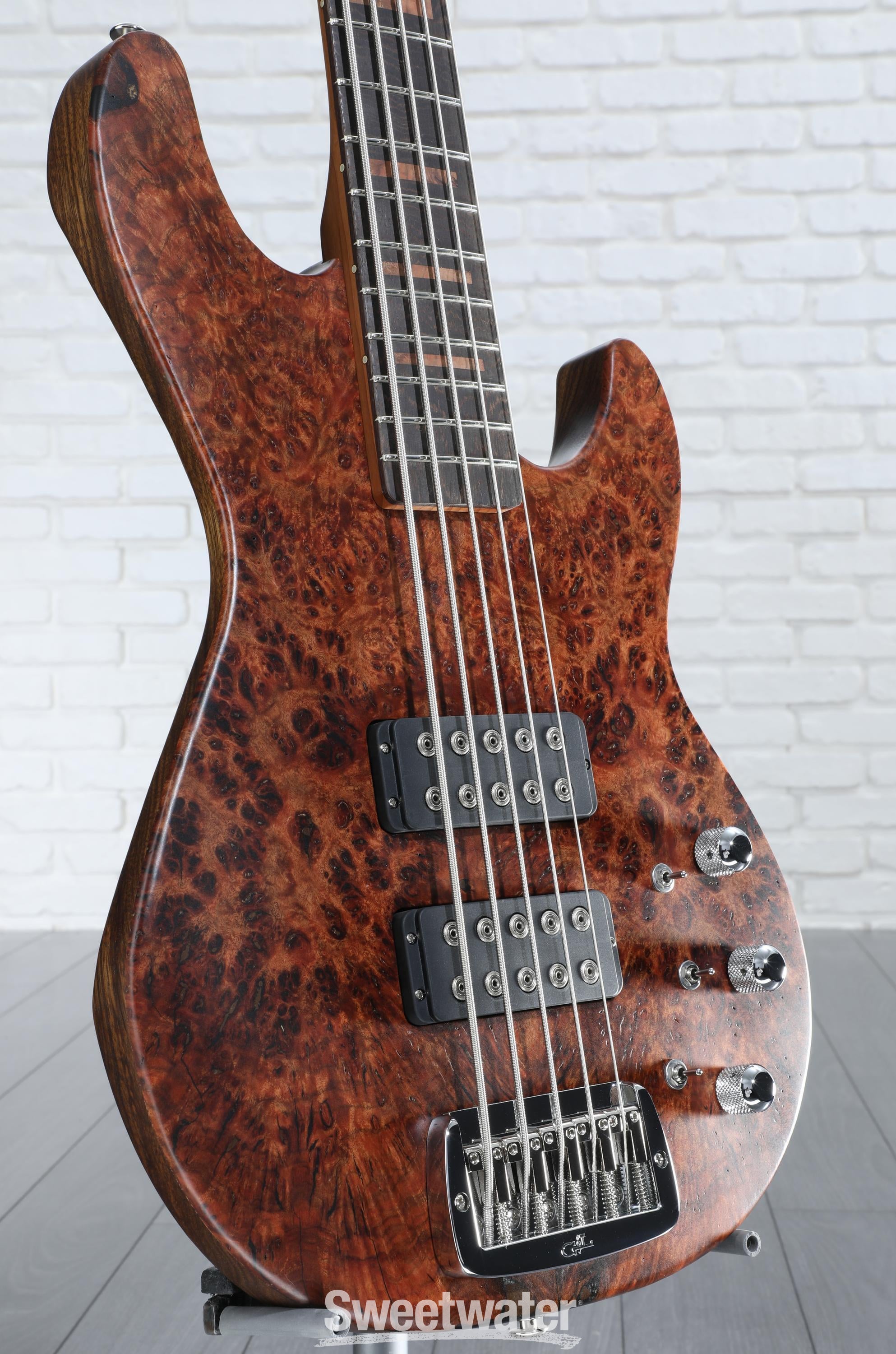 G&L Custom Shop L-2500 5-string Bass Guitar - Natural | Sweetwater