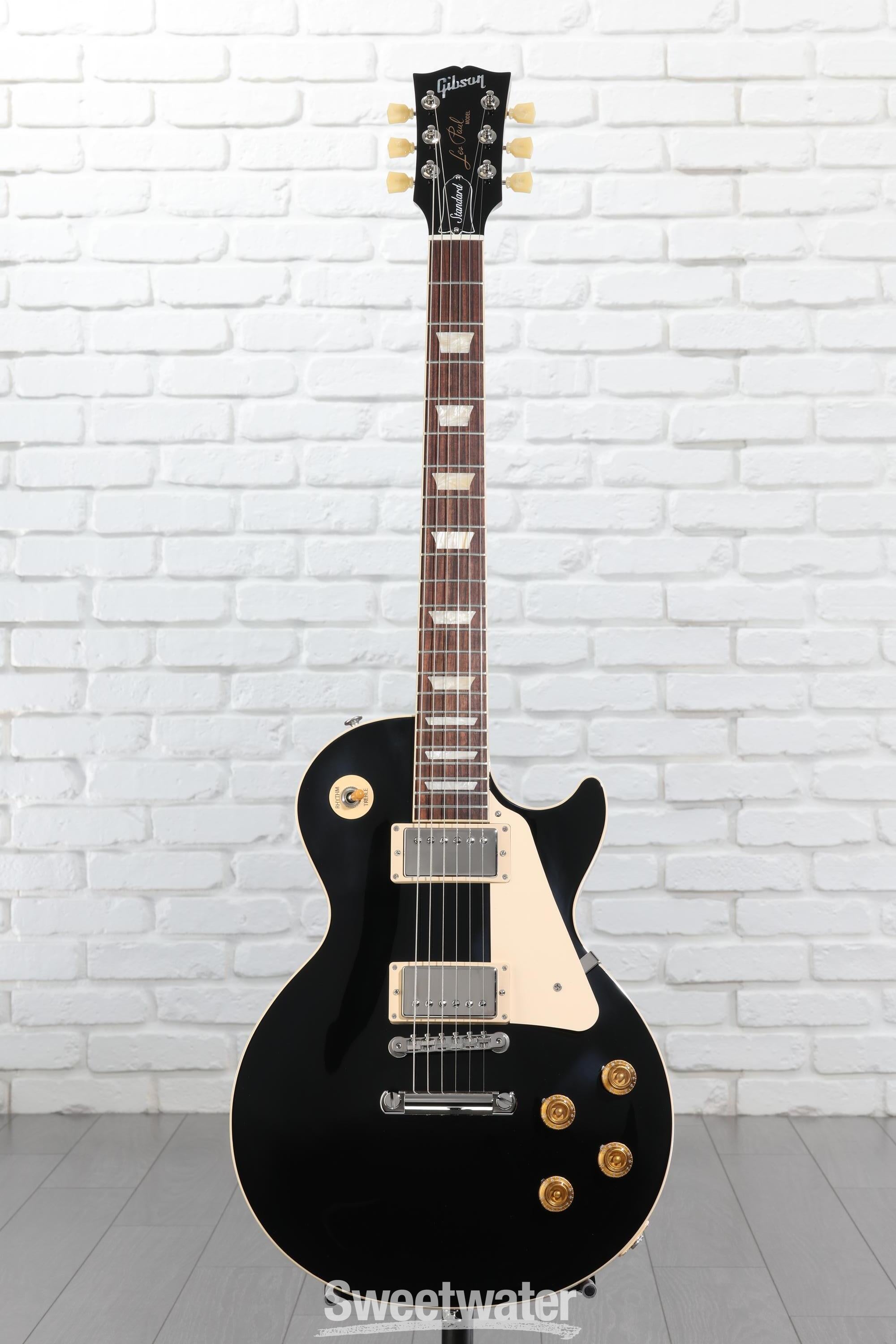 ギター Gibson LesPaul Standard 50's 2006 Ebony Gibson Les Paul Standard 50s Ebony – United States