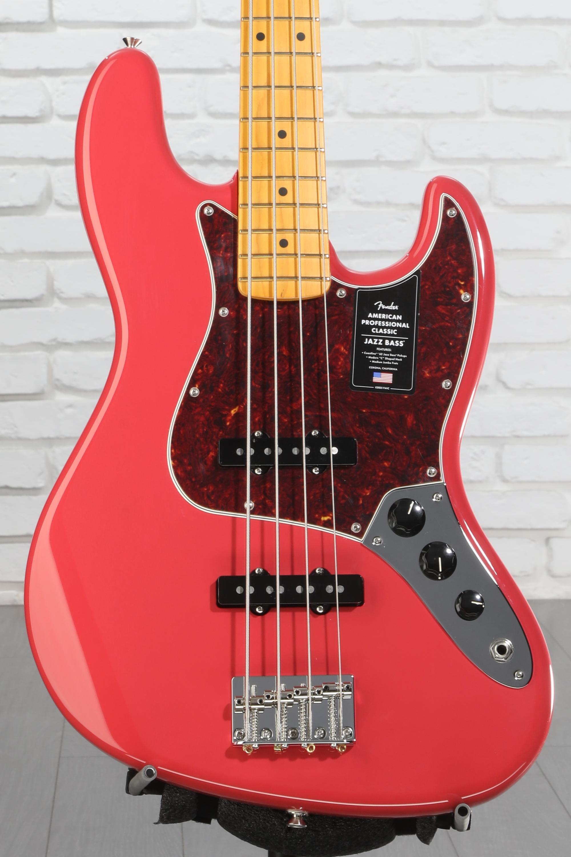ベース Fender American Professiona Jazz Bass Fender American Professional Classic Jazz Bass - Faded Dakota Red