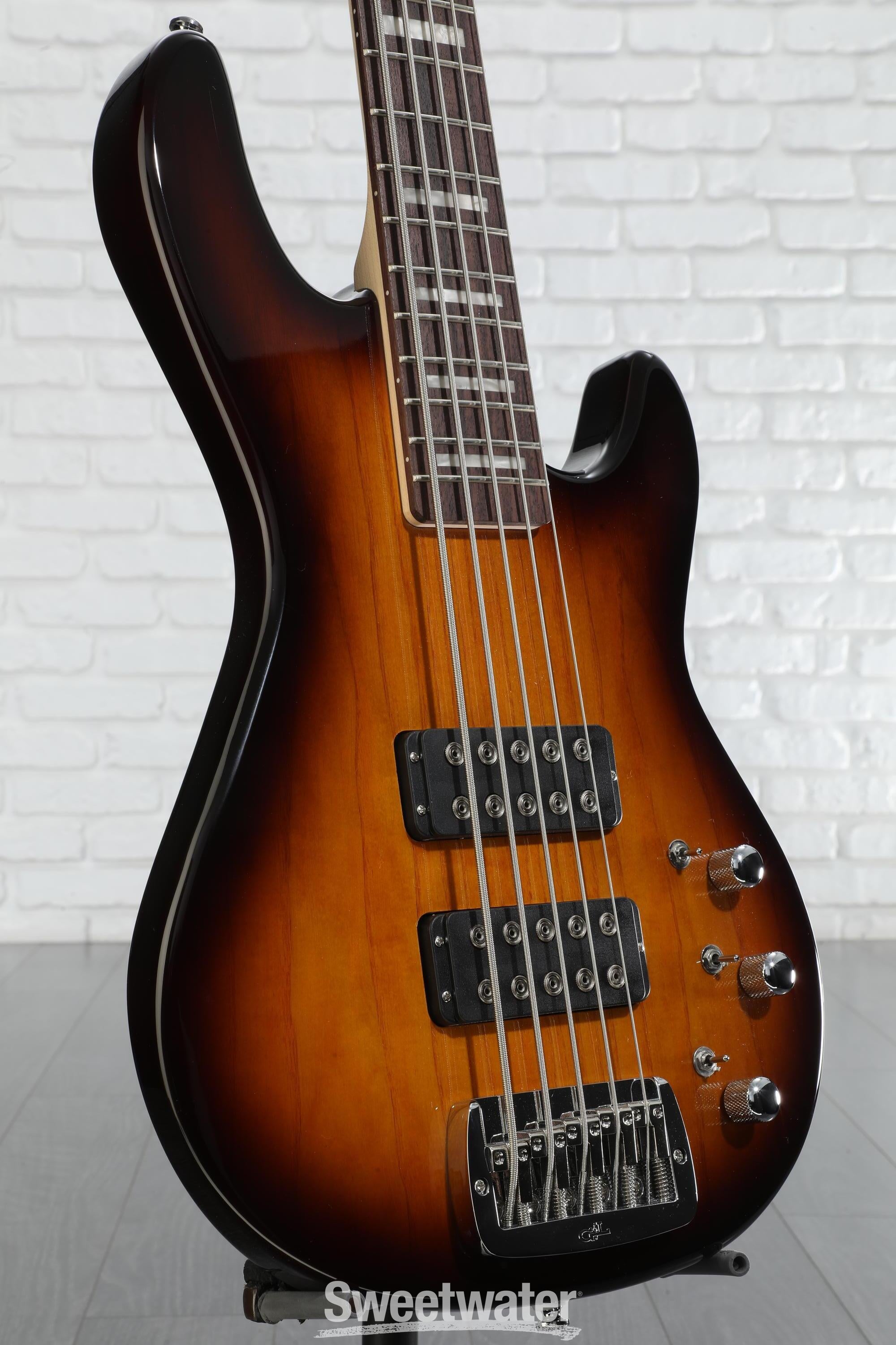 G&L Tribute Series L-2500 5 String Bass Guitar - Blue