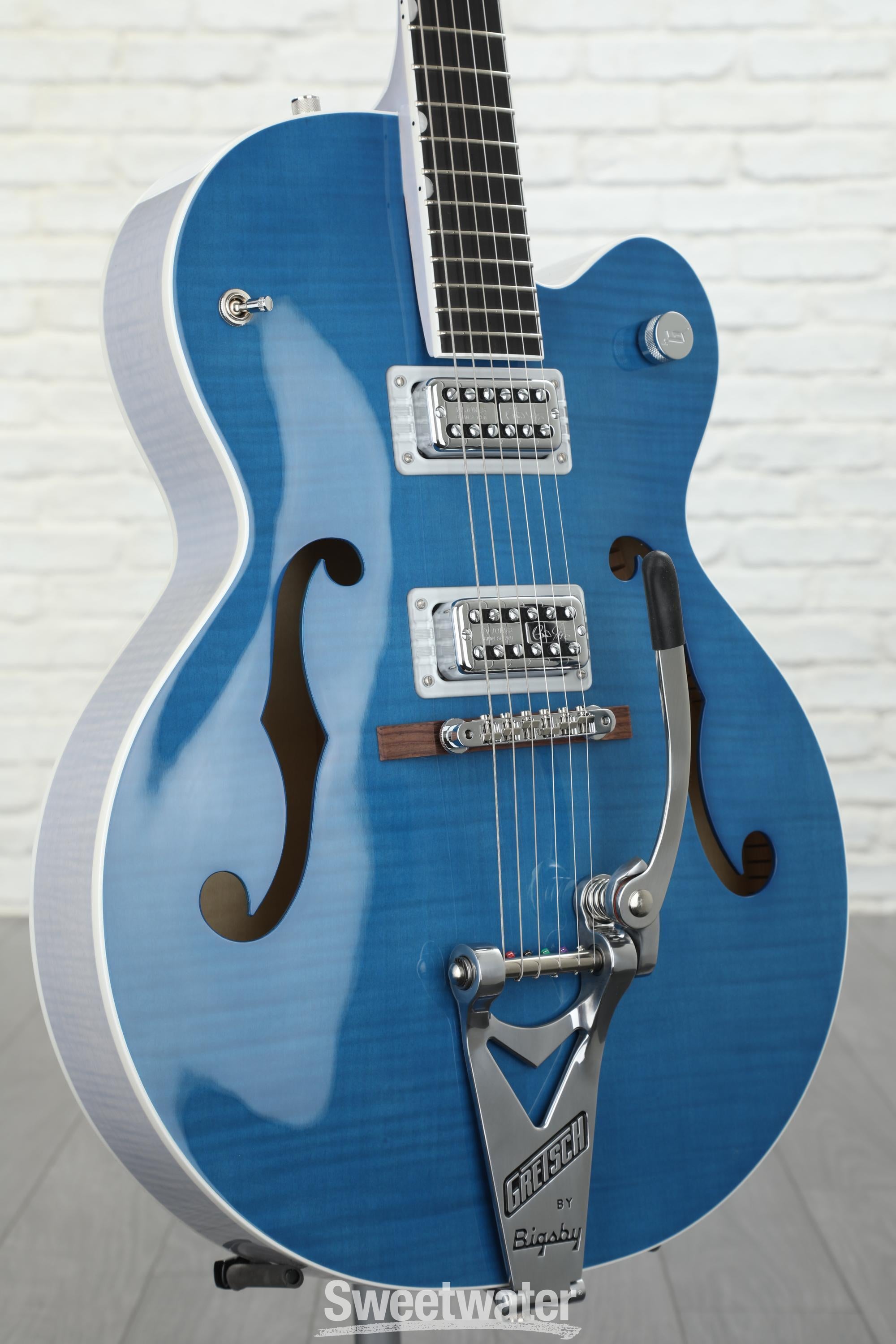 GRETSCH 6012 ランチャー青 ハードケース付き　レア Gretsch Brian Setzer Hot Rod - Harbor Blue | Sweetwater