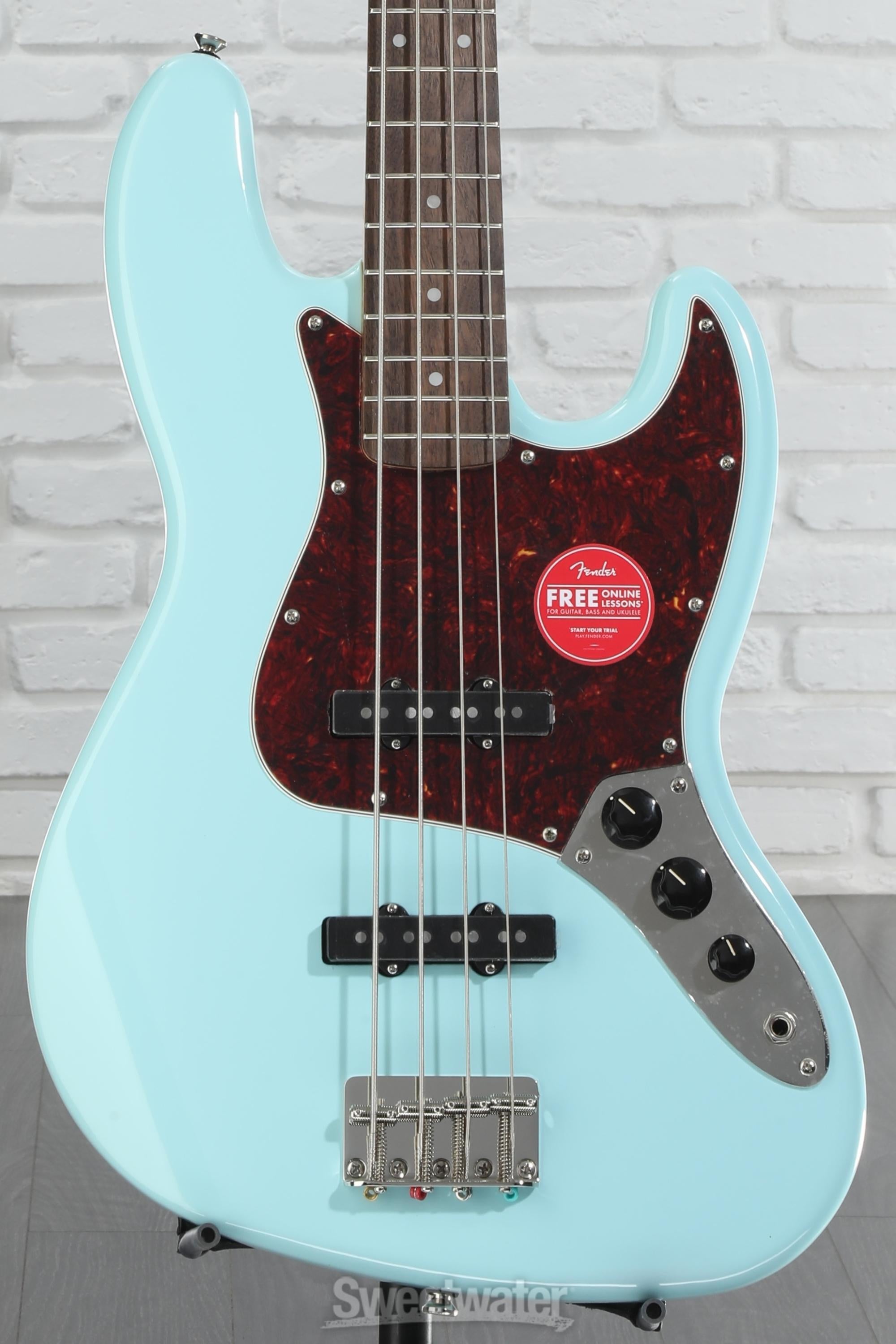 Squier Classic Vibe '60s Jazz Bass - Daphne Blue | Sweetwater