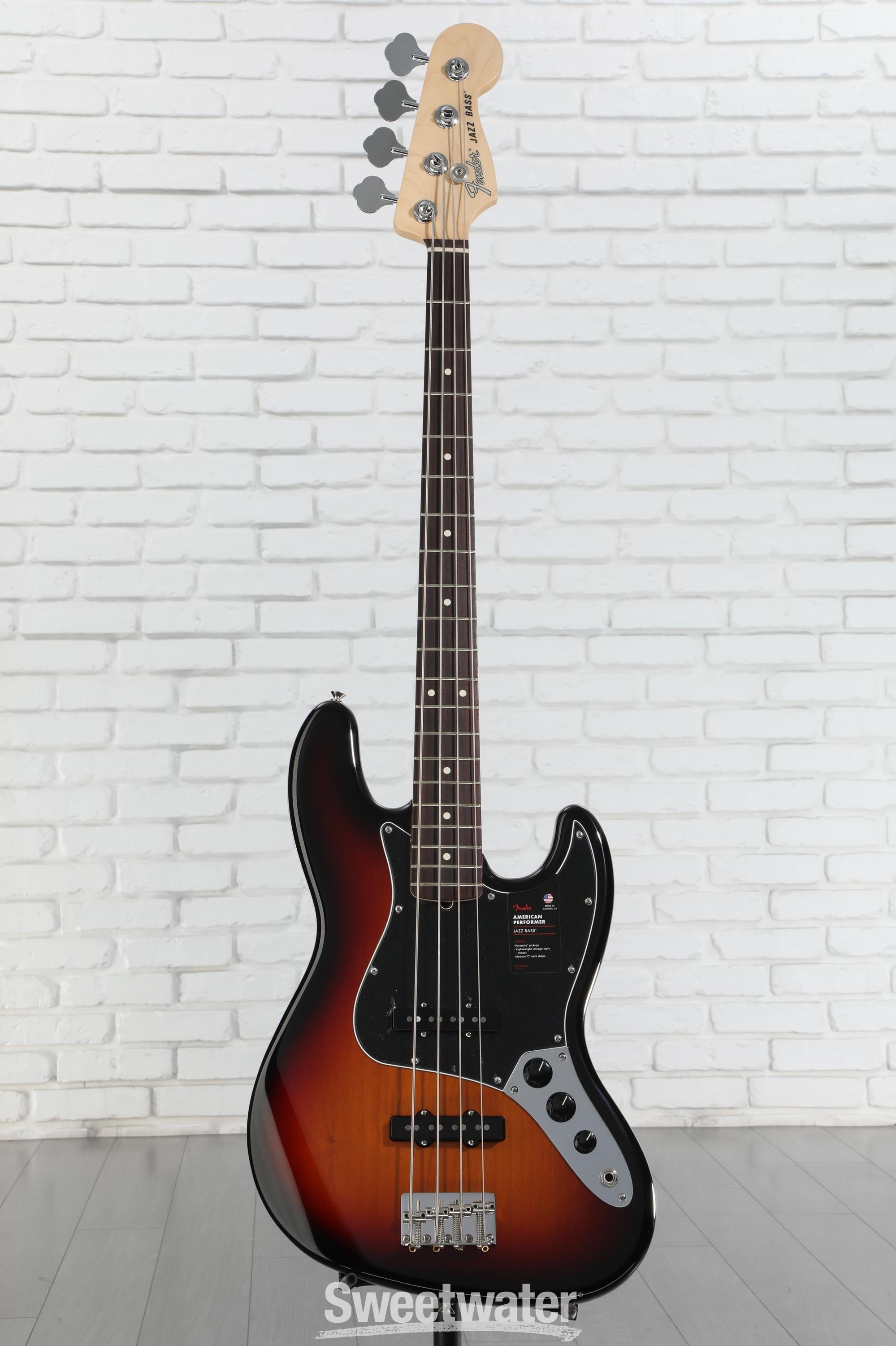 Fender American Performer Jazz Bass - 3-Tone Sunburst with