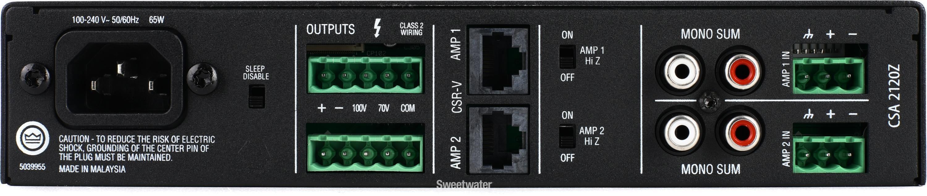 JBL CSA 2120Z Power Amplifier | Sweetwater