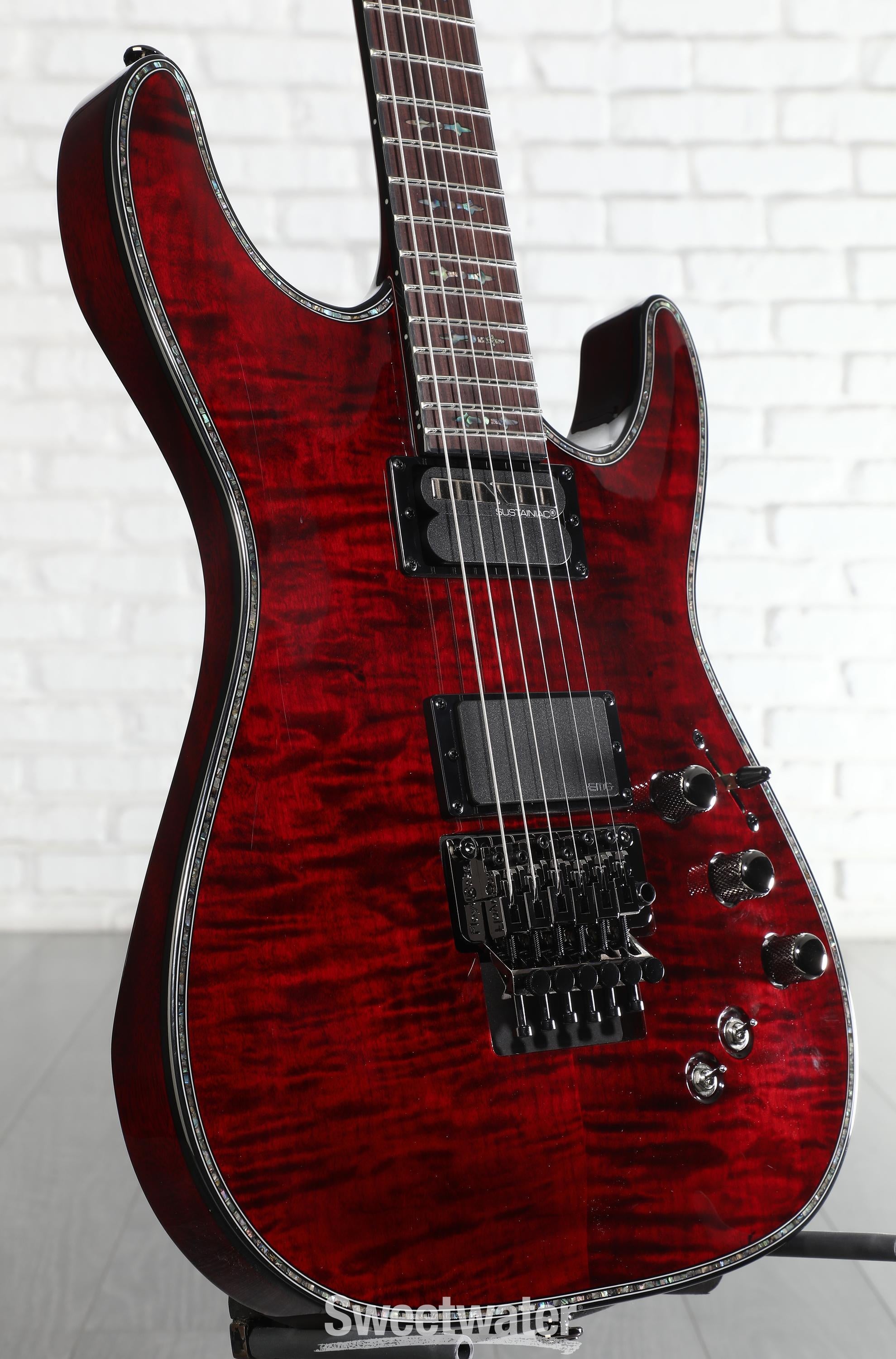 Photo of Schecter Hellraiser C-1 FR-S Electric Guitar - Black Cherry
