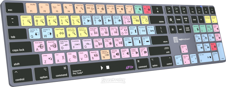 LogicKeyboard Titan Wireless Backlit Keyboard for Avid Pro Tools