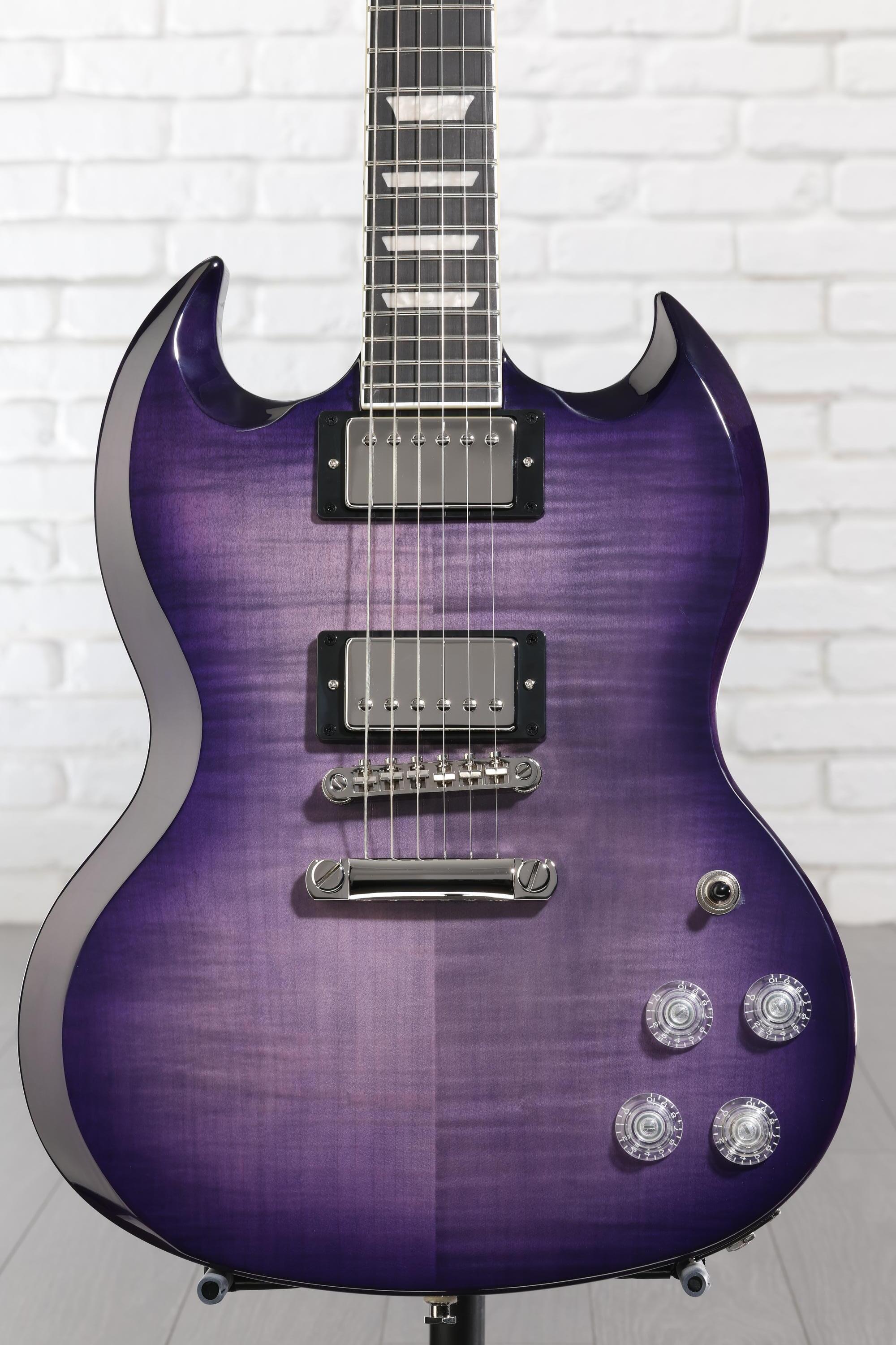 Epiphone SG Modern Figured Electric Guitar - Purple Burst | Sweetwater