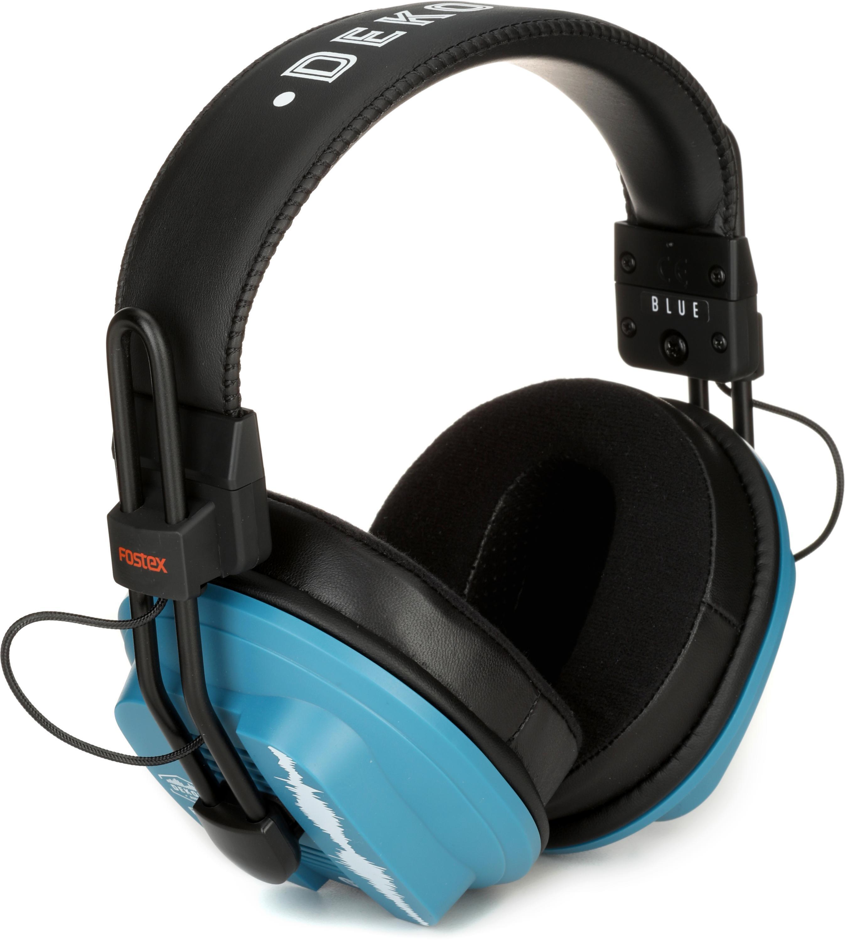 Dekoni Audio x Fostex Blue Semi-closed Headphones | Sweetwater