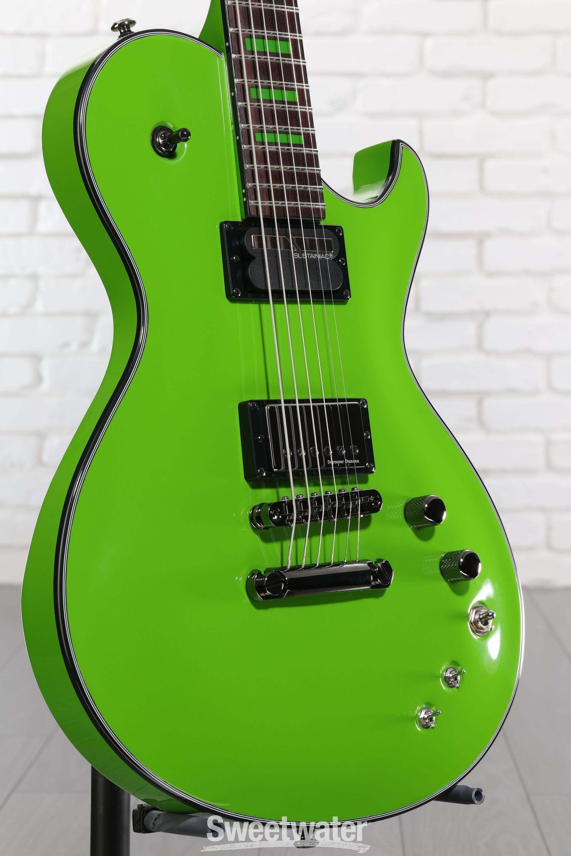 Photo of Schecter Kenny Hickey Solo-6 EX S Baritone Electric Guitar - Steele Green