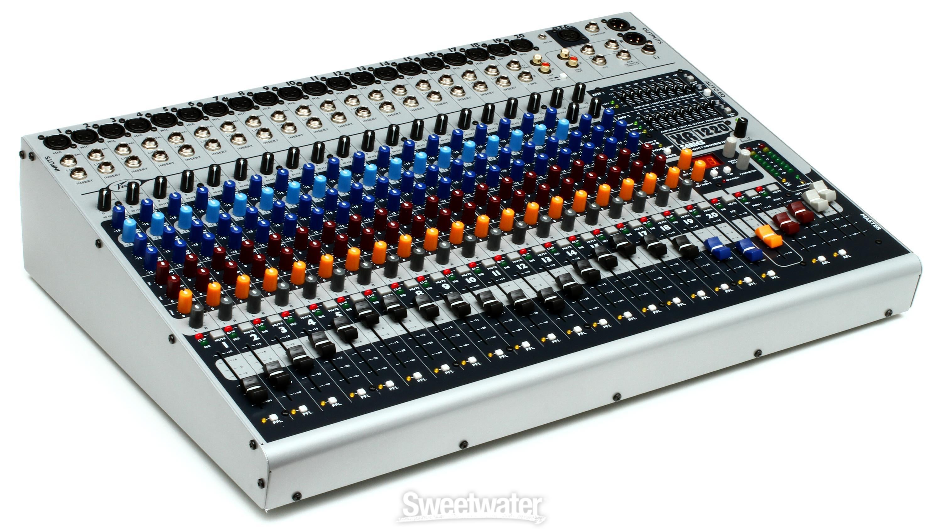 Peavey XR 1220 20-channel 1200W Powered Mixer | Sweetwater