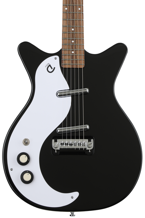 Danelectro 59DC Lefty ダンエレクトロ 59DC 左用 Danelectro '59M NOS+ Left-Handed Electric Guitar - Black | Sweetwater