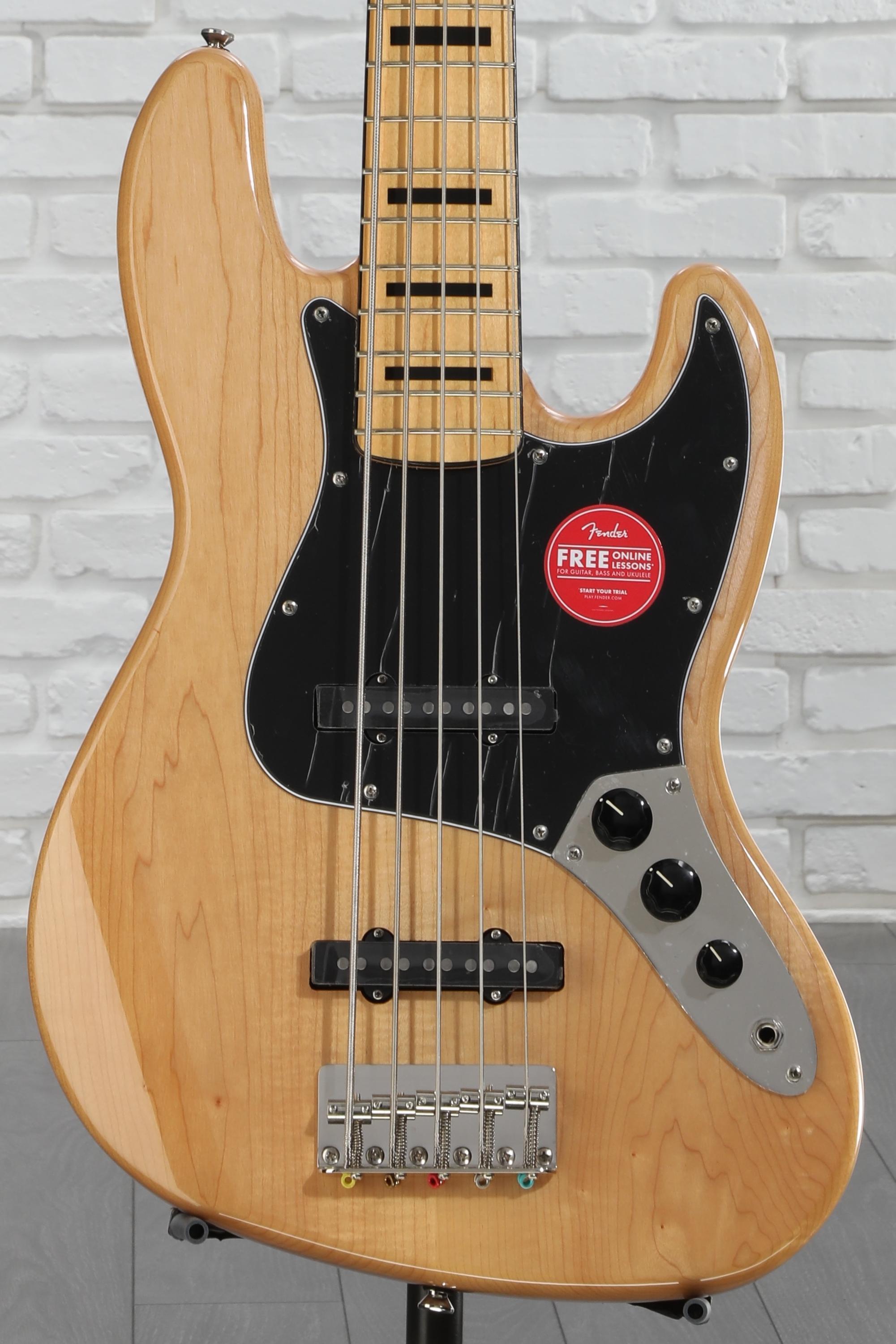 Squier Classic Vibe '70s Jazz Bass V - Natural with Maple