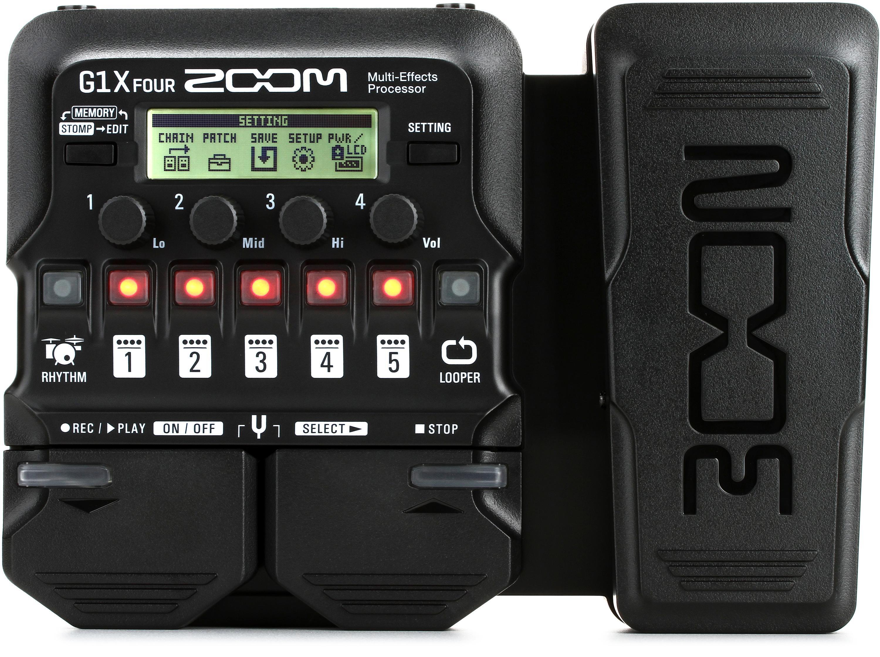 Zoom G1X FOUR Multi-effects Processor with Expression Pedal 