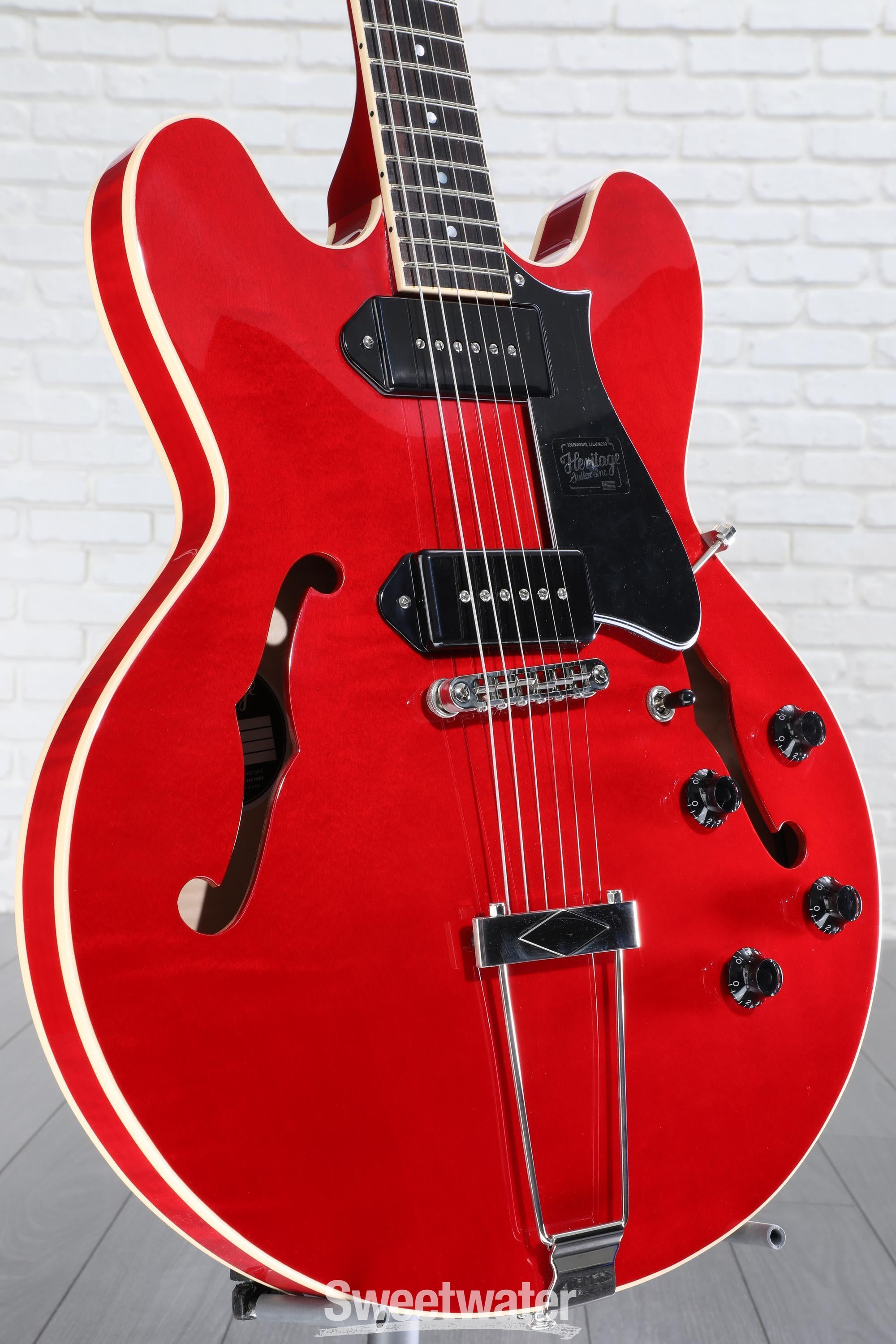 Heritage Standard H-530 Hollowbody Electric Guitar - Trans Cherry