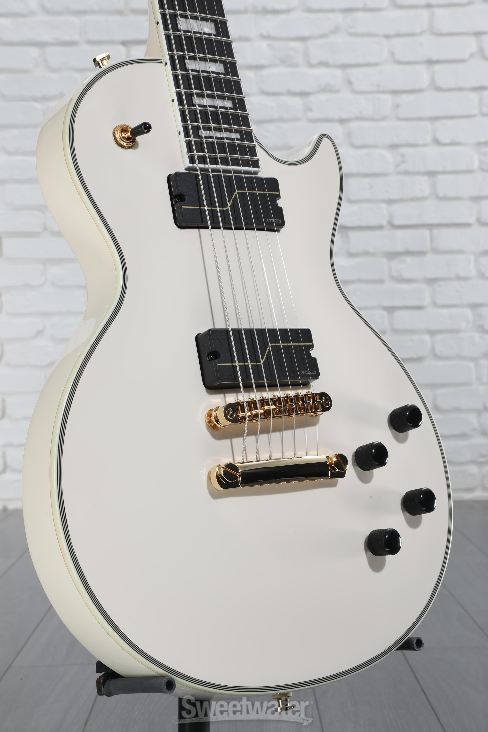 【新品】Epiphone 7弦 エピフォン レスポールカスタム white Epiphone Les Paul Custom Alpine White エレキギター