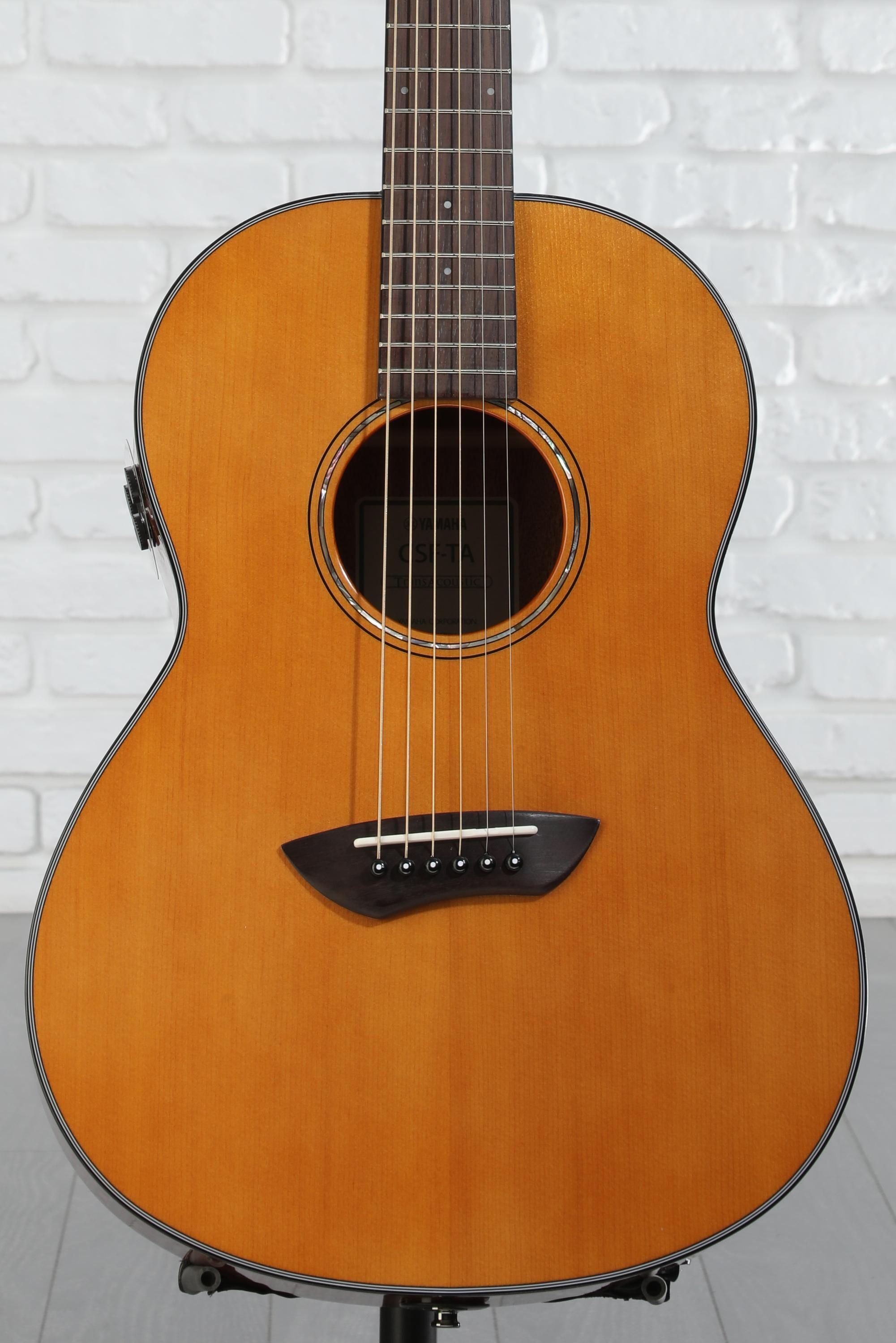 大きな取引 Yamaha CSF-TA TransAcoustic Parlor Guitar - Vintage Natural ギター