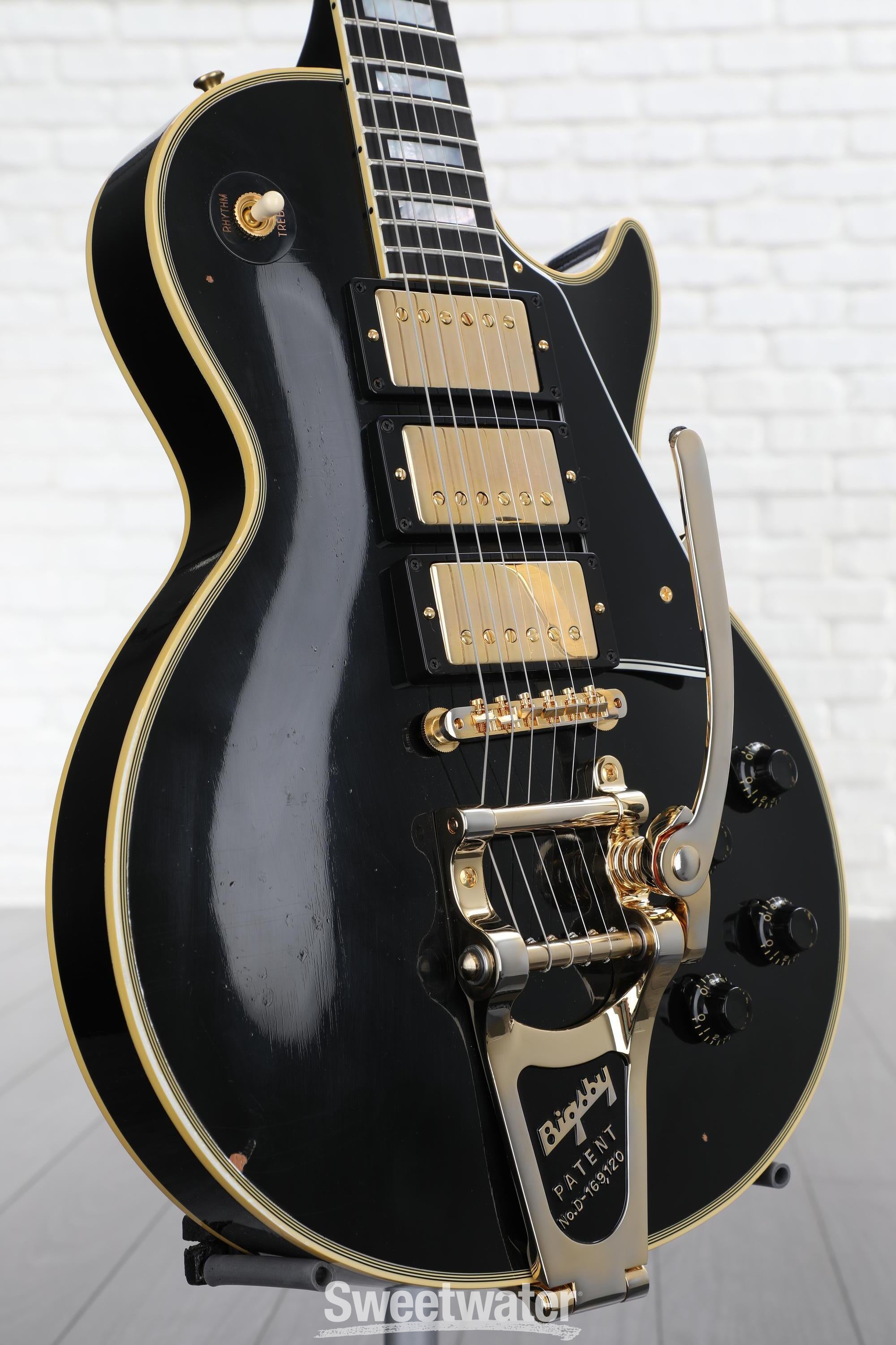 ギター Gibson Murphy Lab 1957 Les Paul Custom Gibson Custom M2M Murphy Lab 1957 Les Paul Custom 3-Pickup