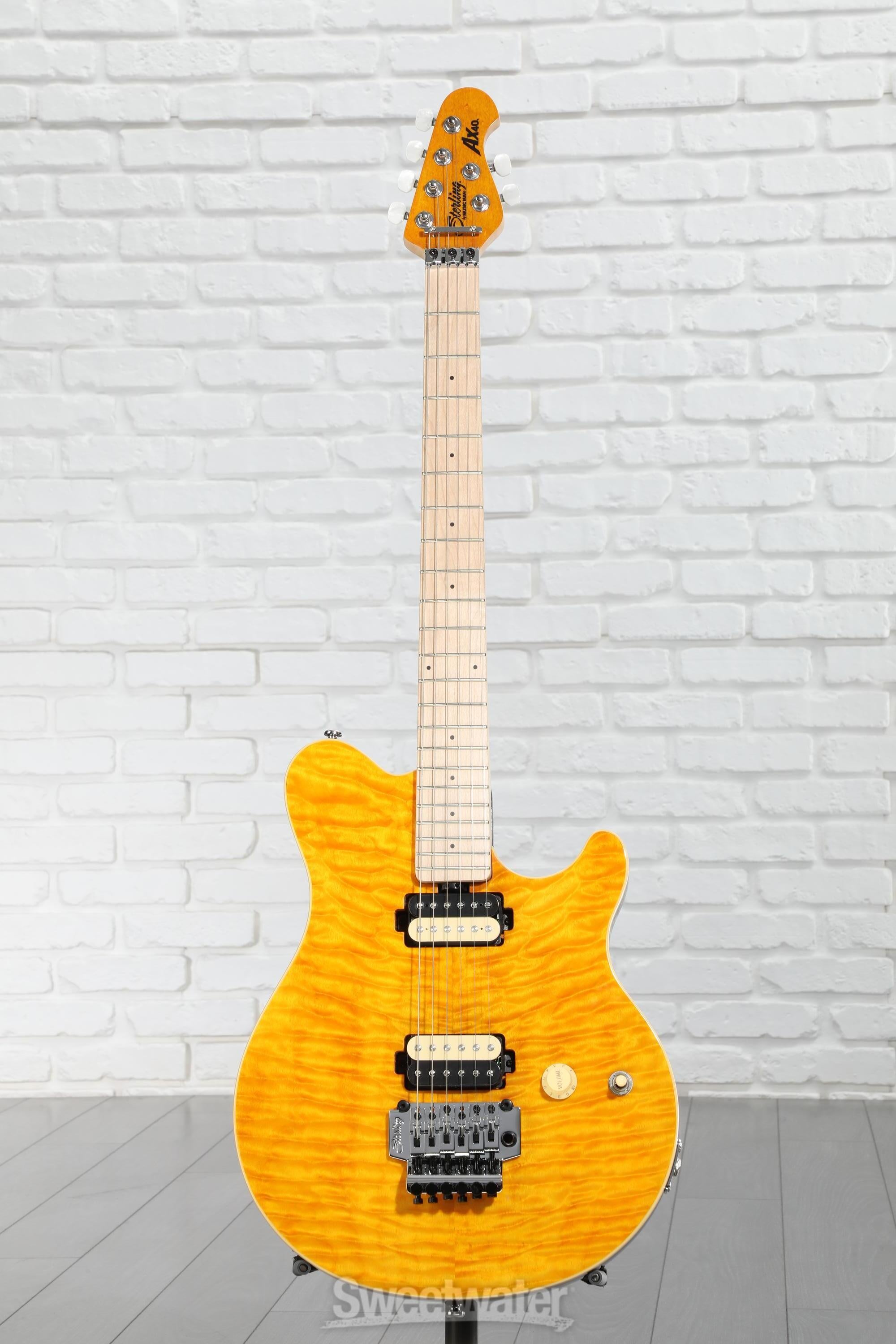 Sterling By Music Man Axis Quilted Maple Electric Guitar - Trans